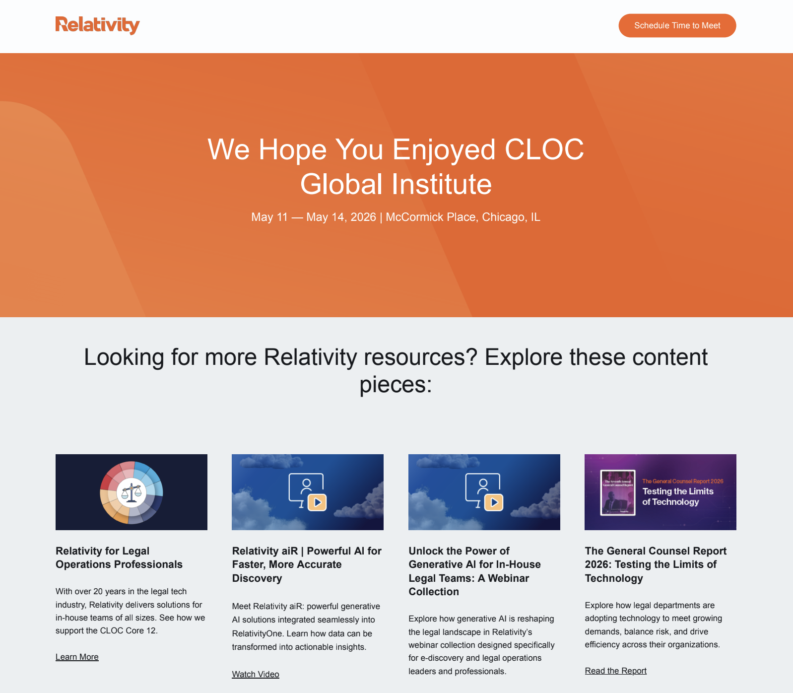 Event Landing Page Copy