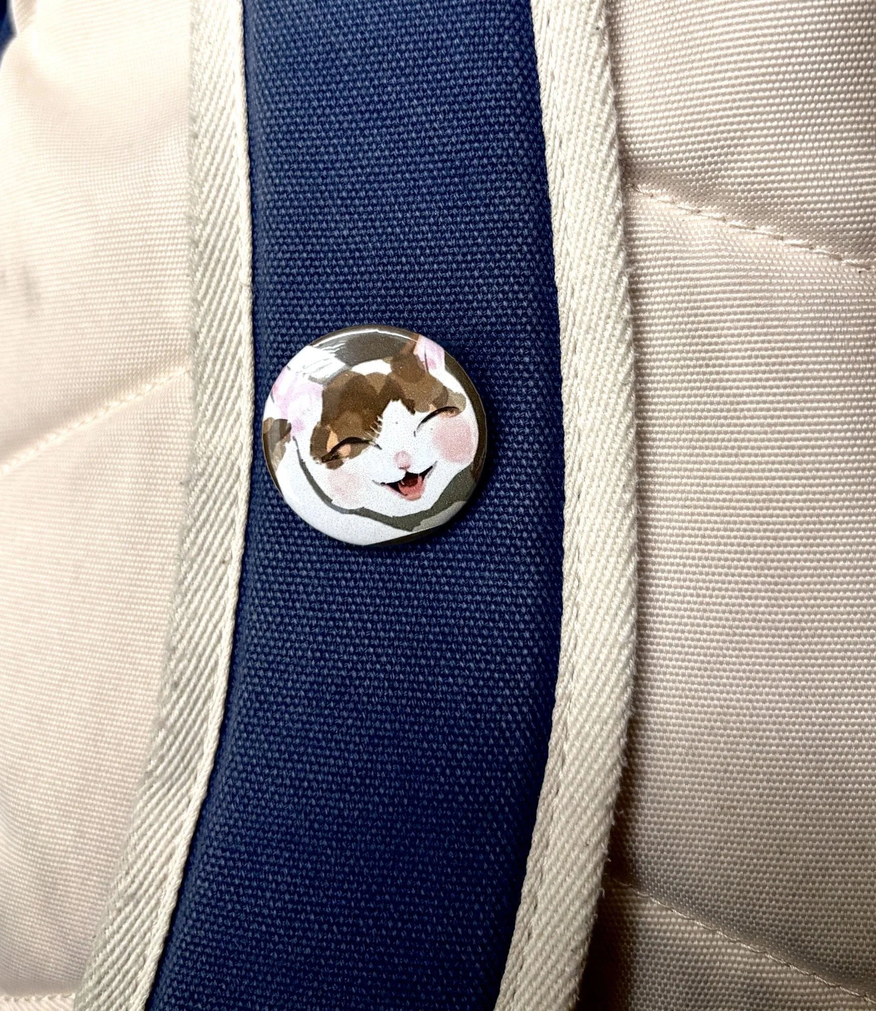Kitty Cat Button Pin