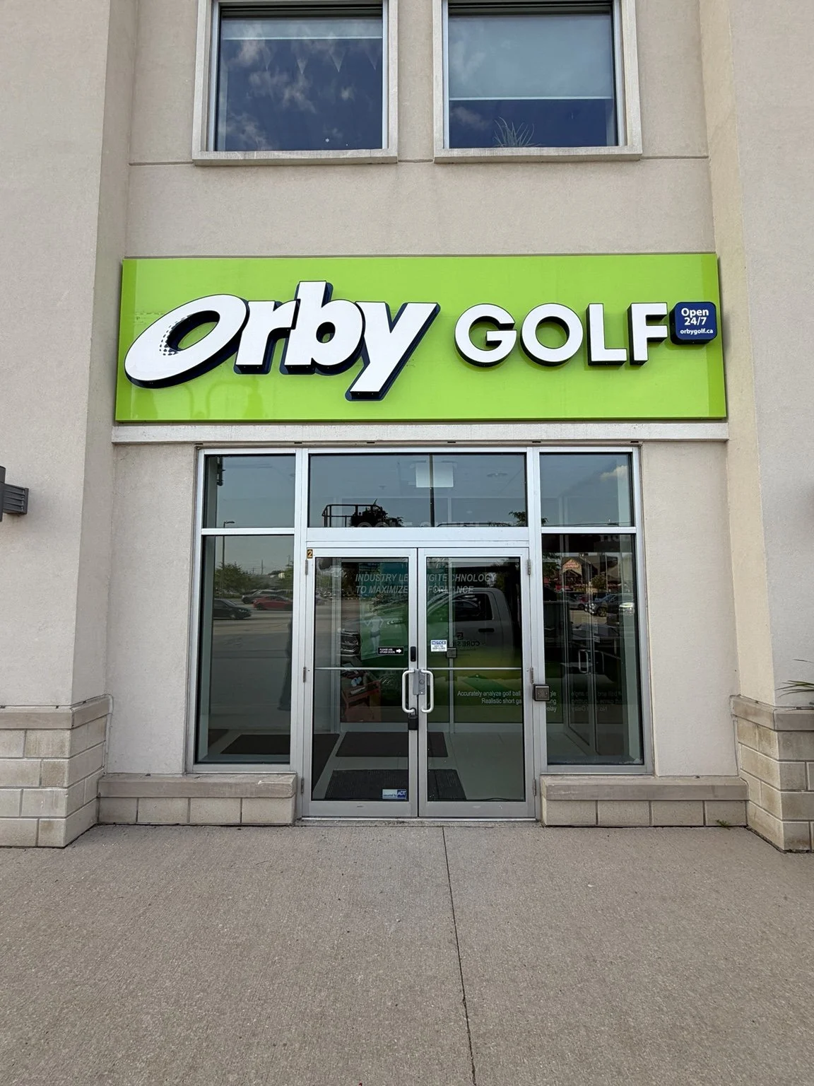 Orby Golf Kitchener storefront at 50 Sportsworld Crossing Road.
