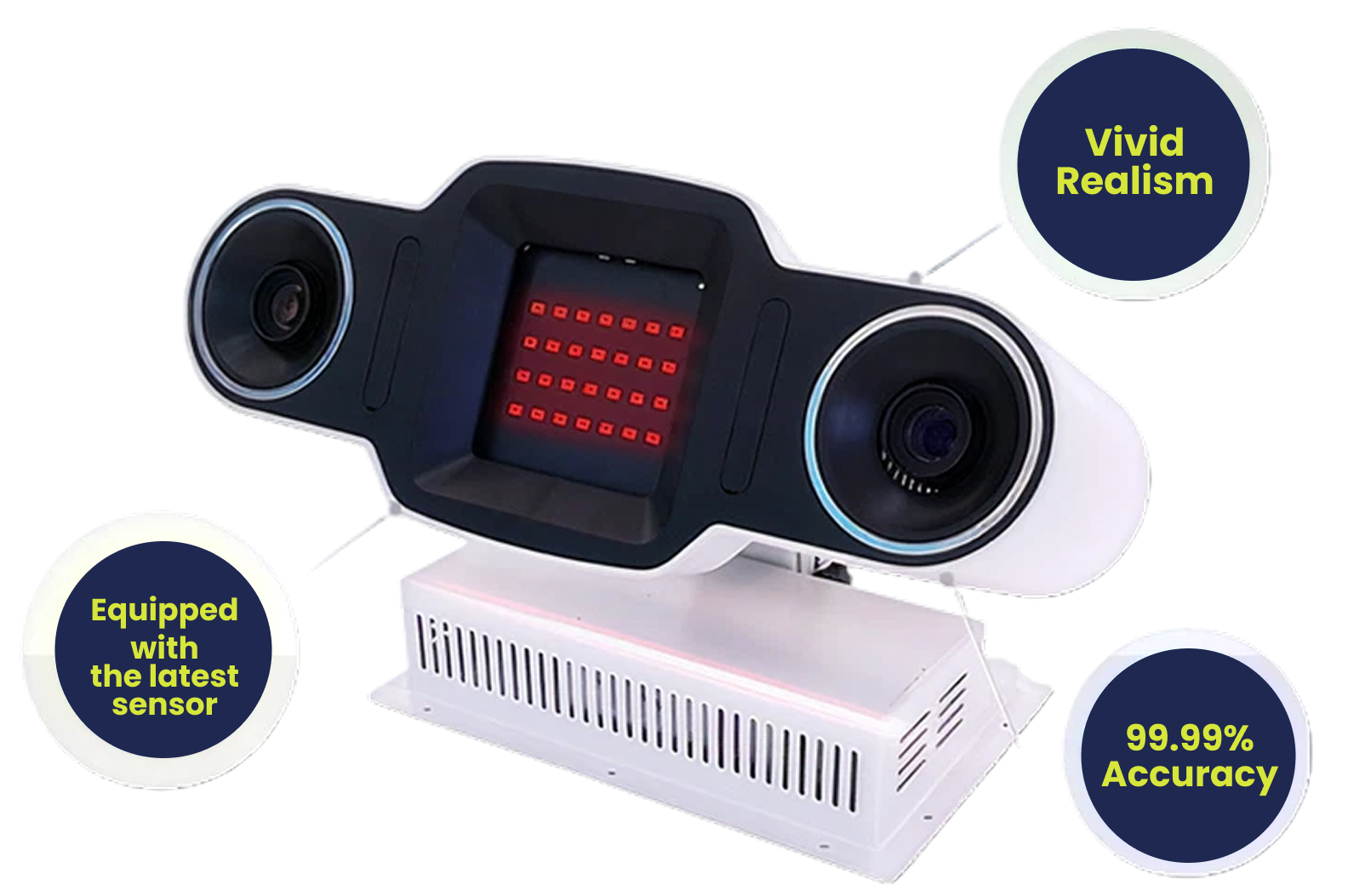 Overhead Bravo Golf BV21 sensor tracking a golf ball.