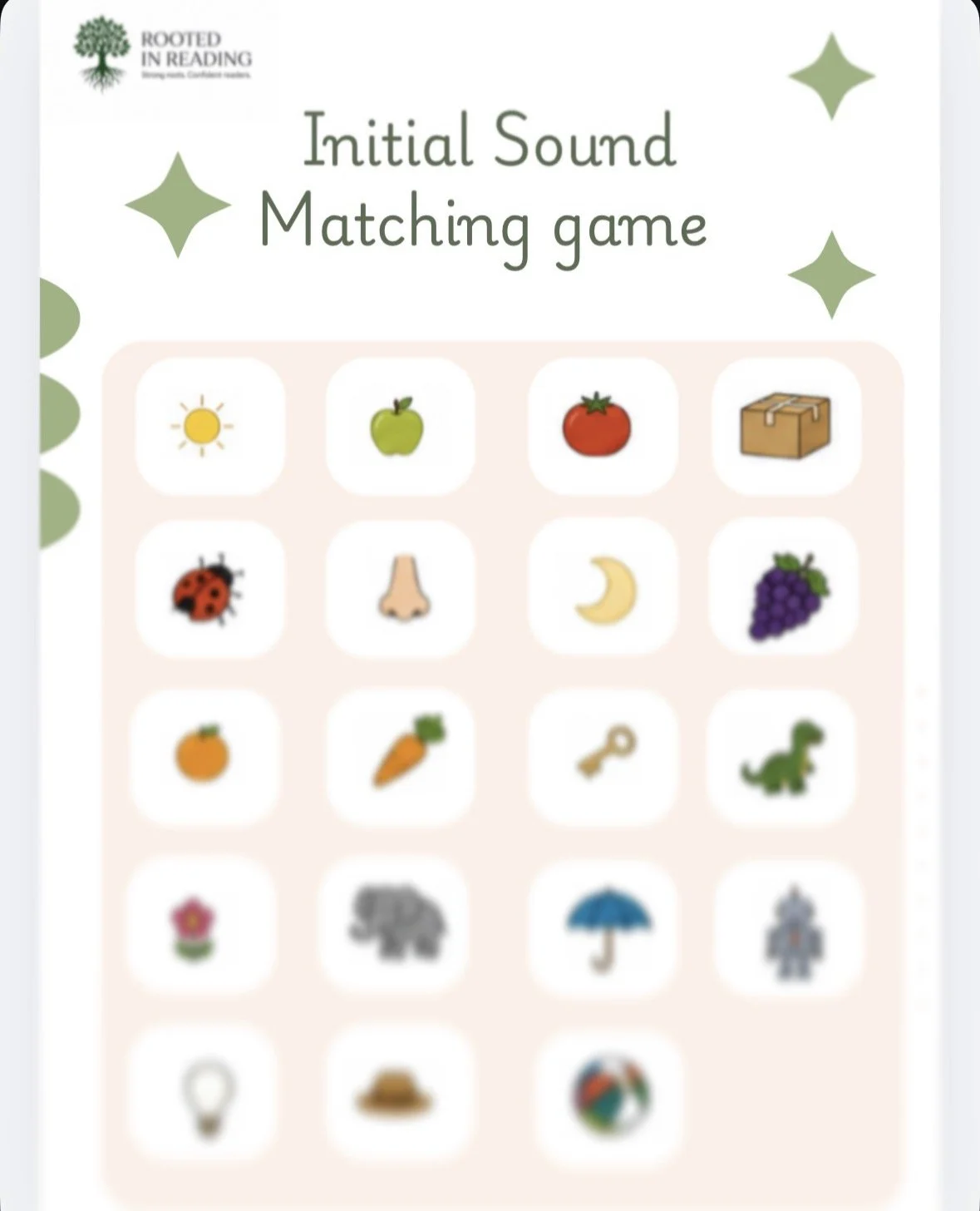 Initial Sound Matching Game