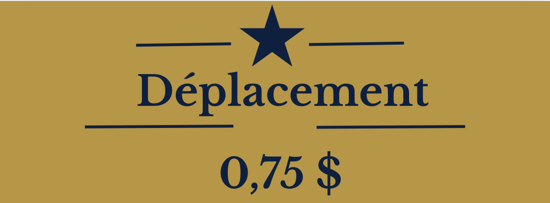 Frais de déplacement