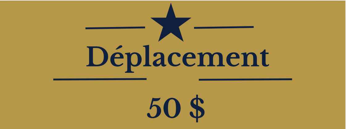 50$ de déplacement