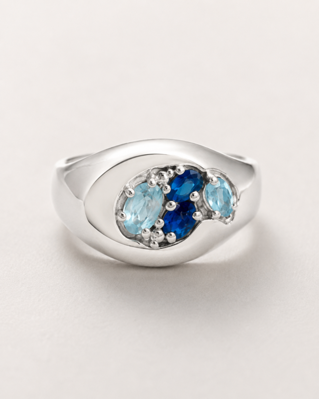 Fjord Signet Ring - Silver