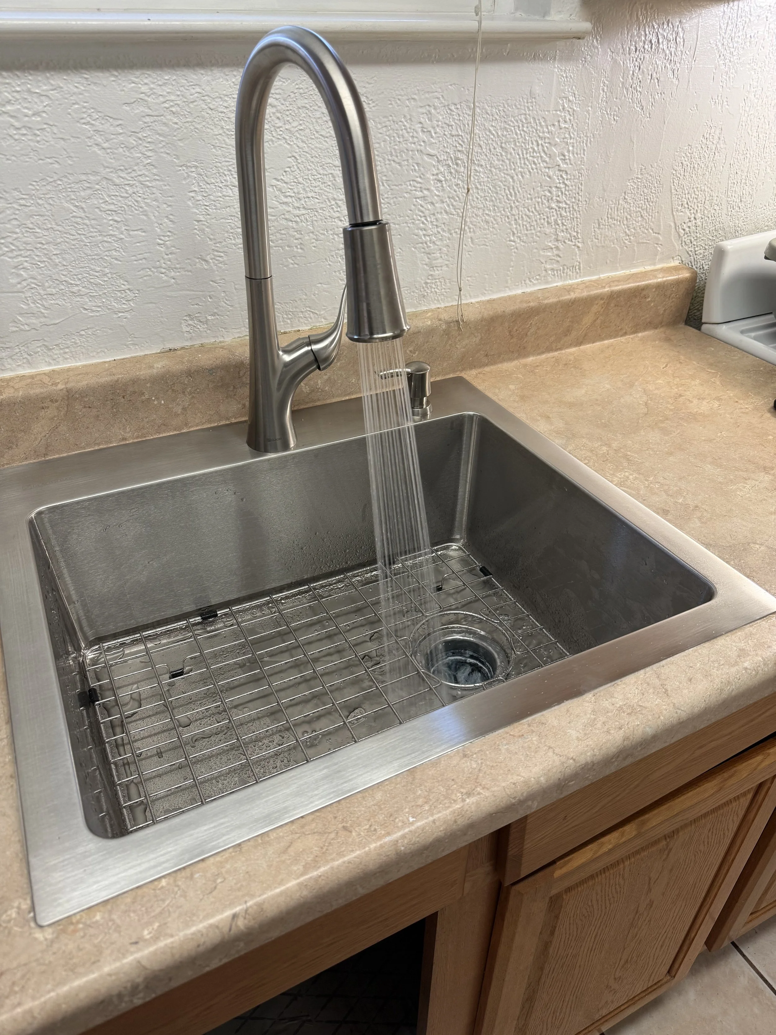 New Replacement Sink Installed