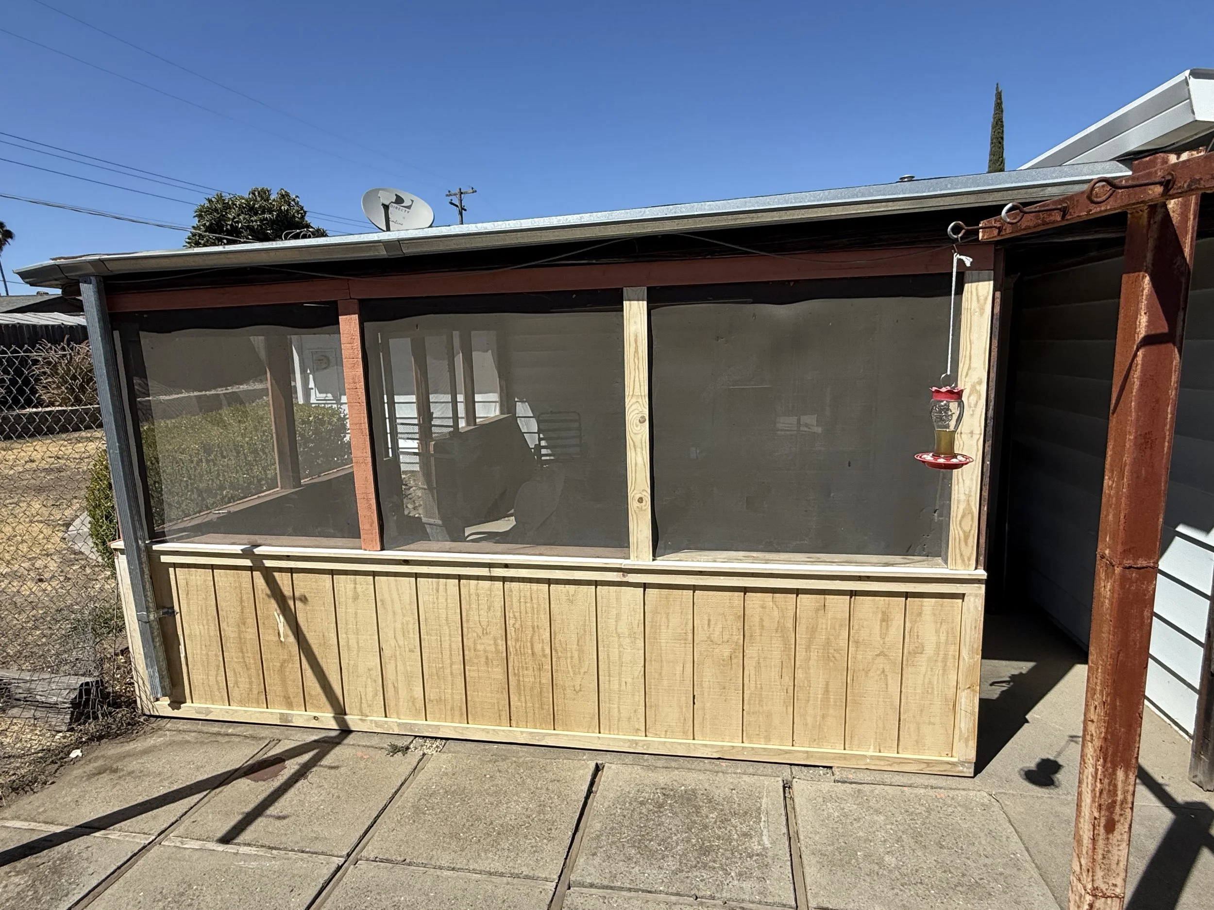 Outdoor Patio Repair - Removed and replaced rotted wood.