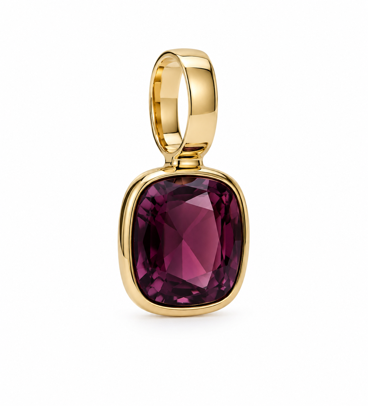 Cushion Purple Spinel Charm (18)