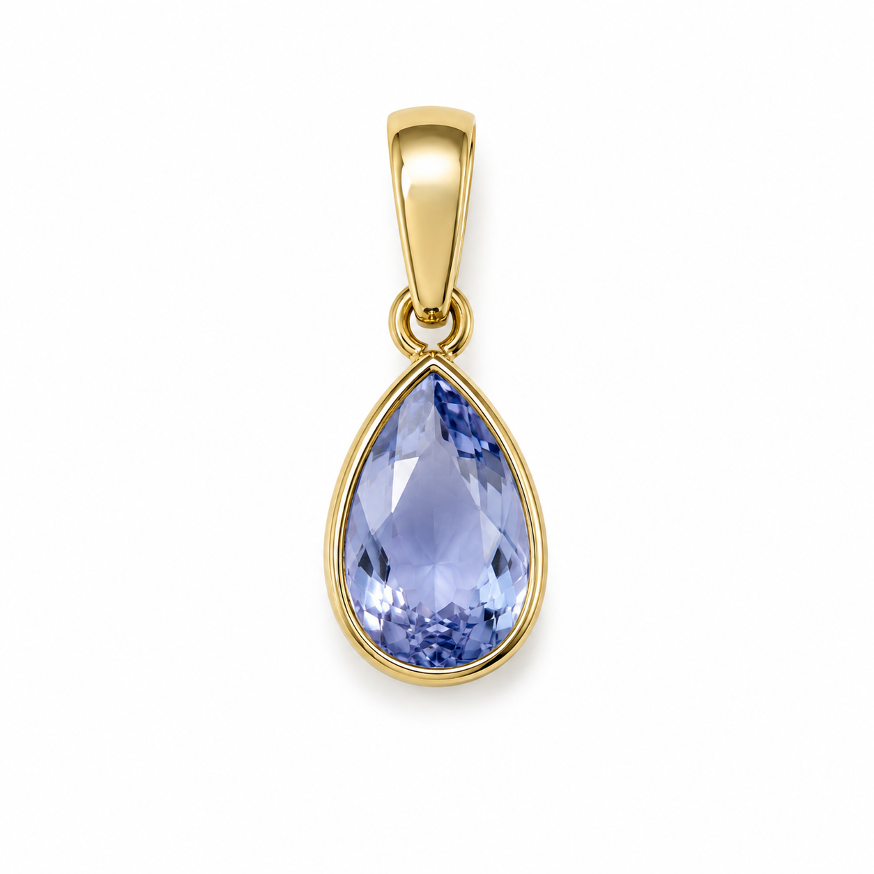 Pear Shaped Blue Sapphire Charm (10)