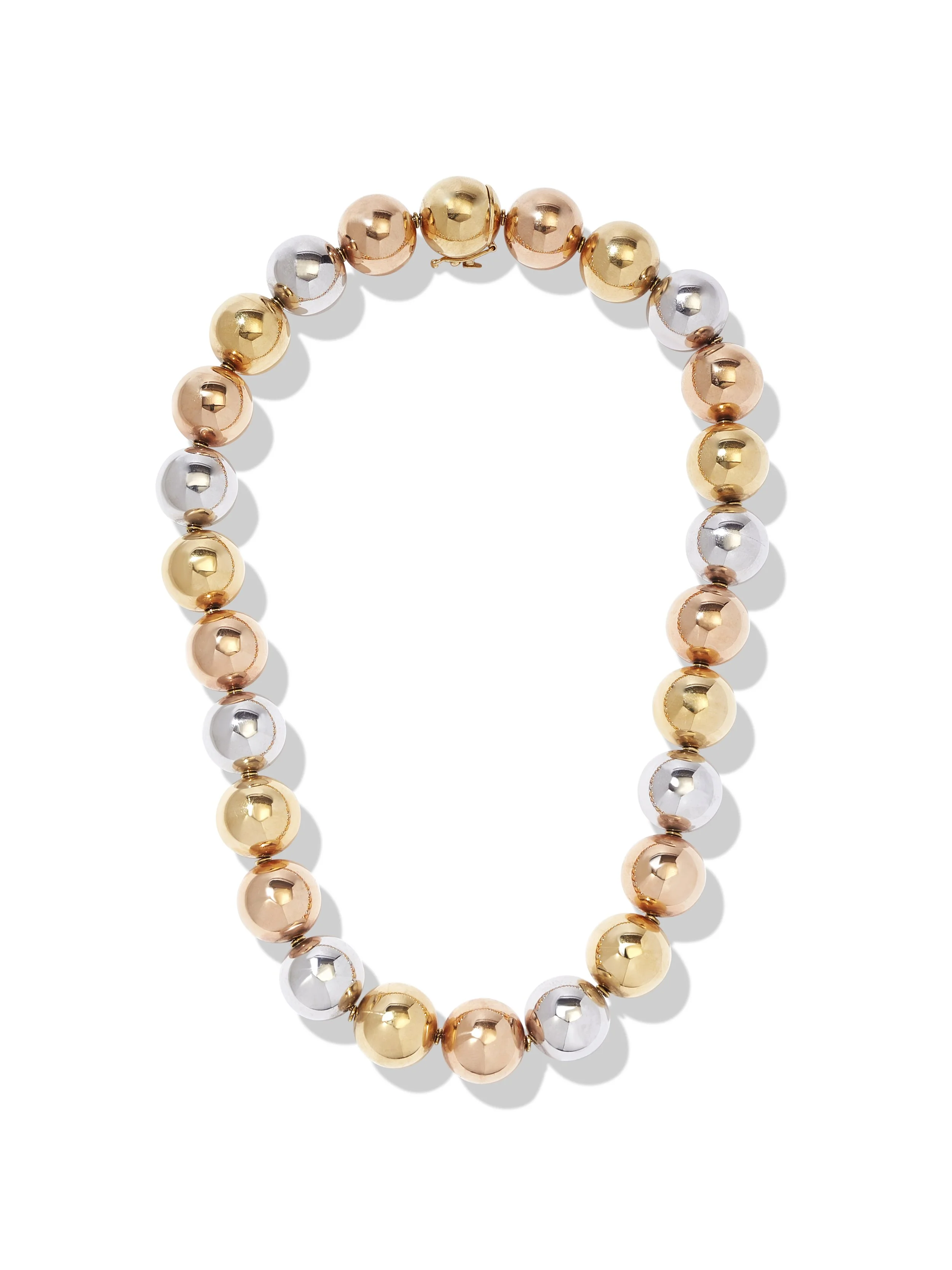 Large Gold Sphere Necklace