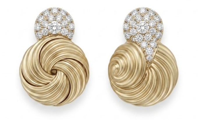 Double Knot Diamond Earrings