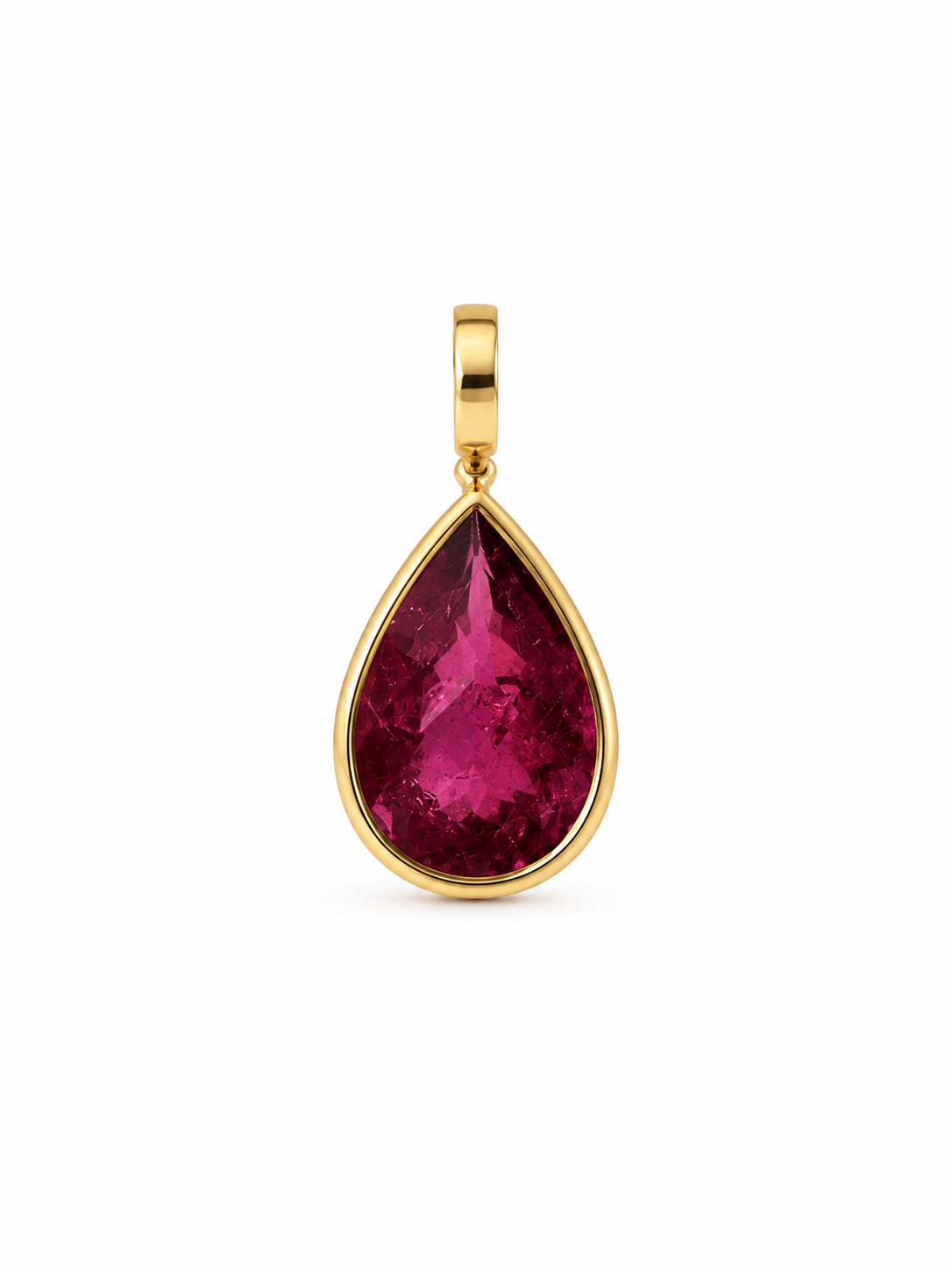 Pear Shape Tourmaline Charm (13)