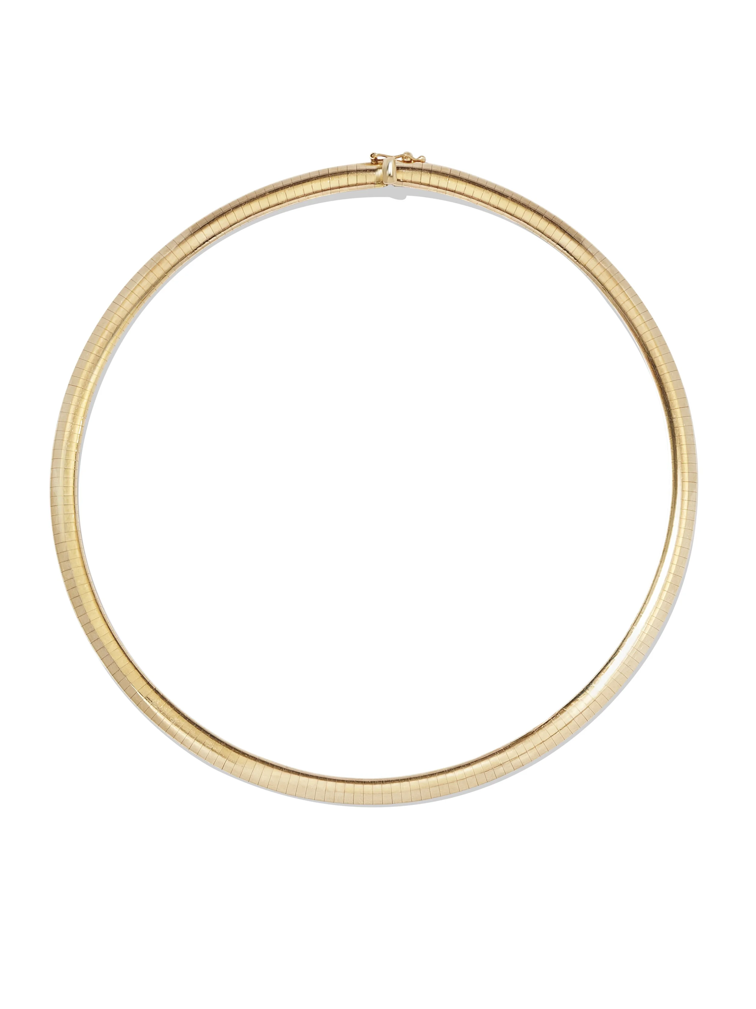 6mm Gold Flexible Tube Necklace