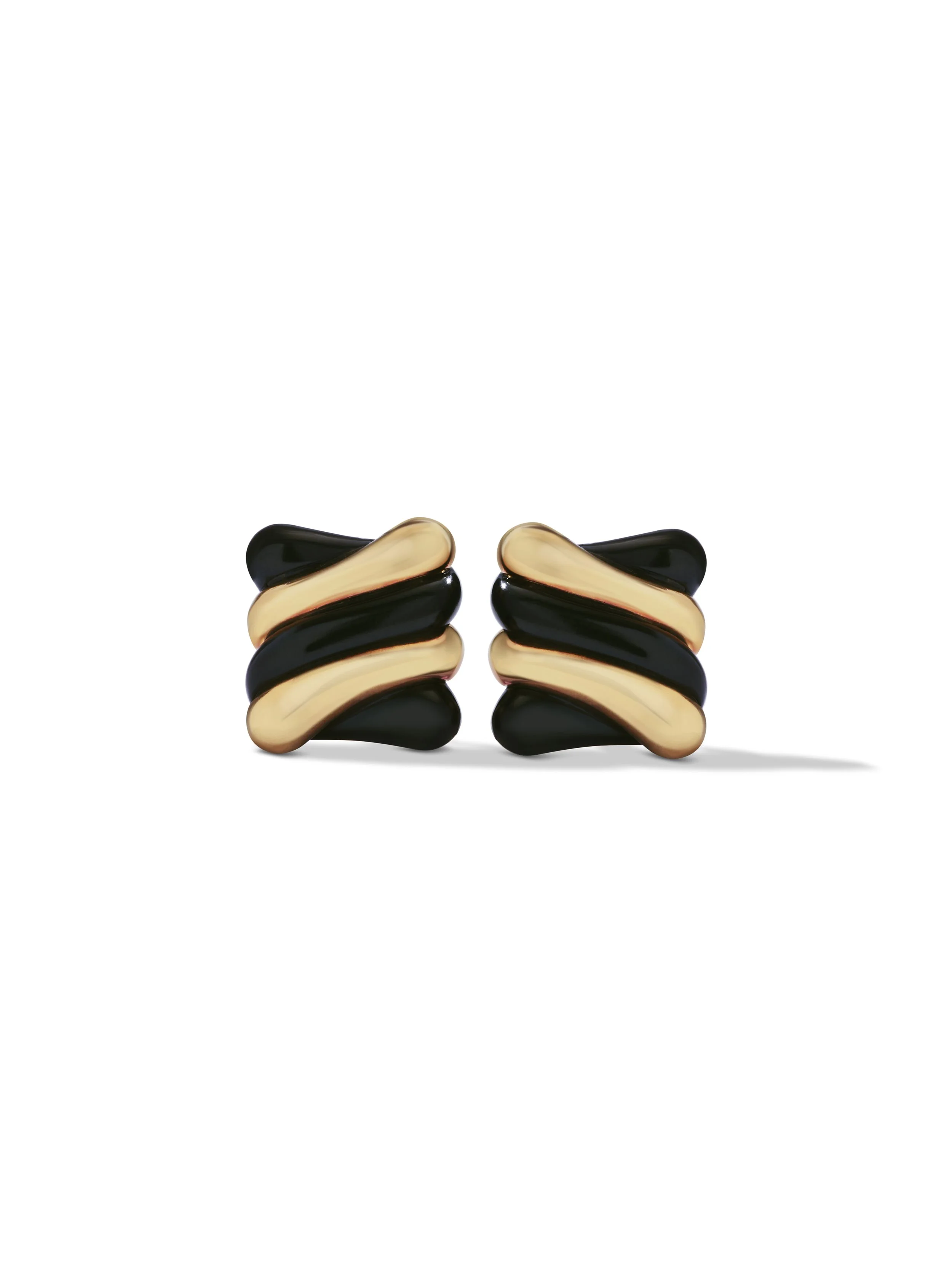 Black And Gold Earrings - ON FLOOR
