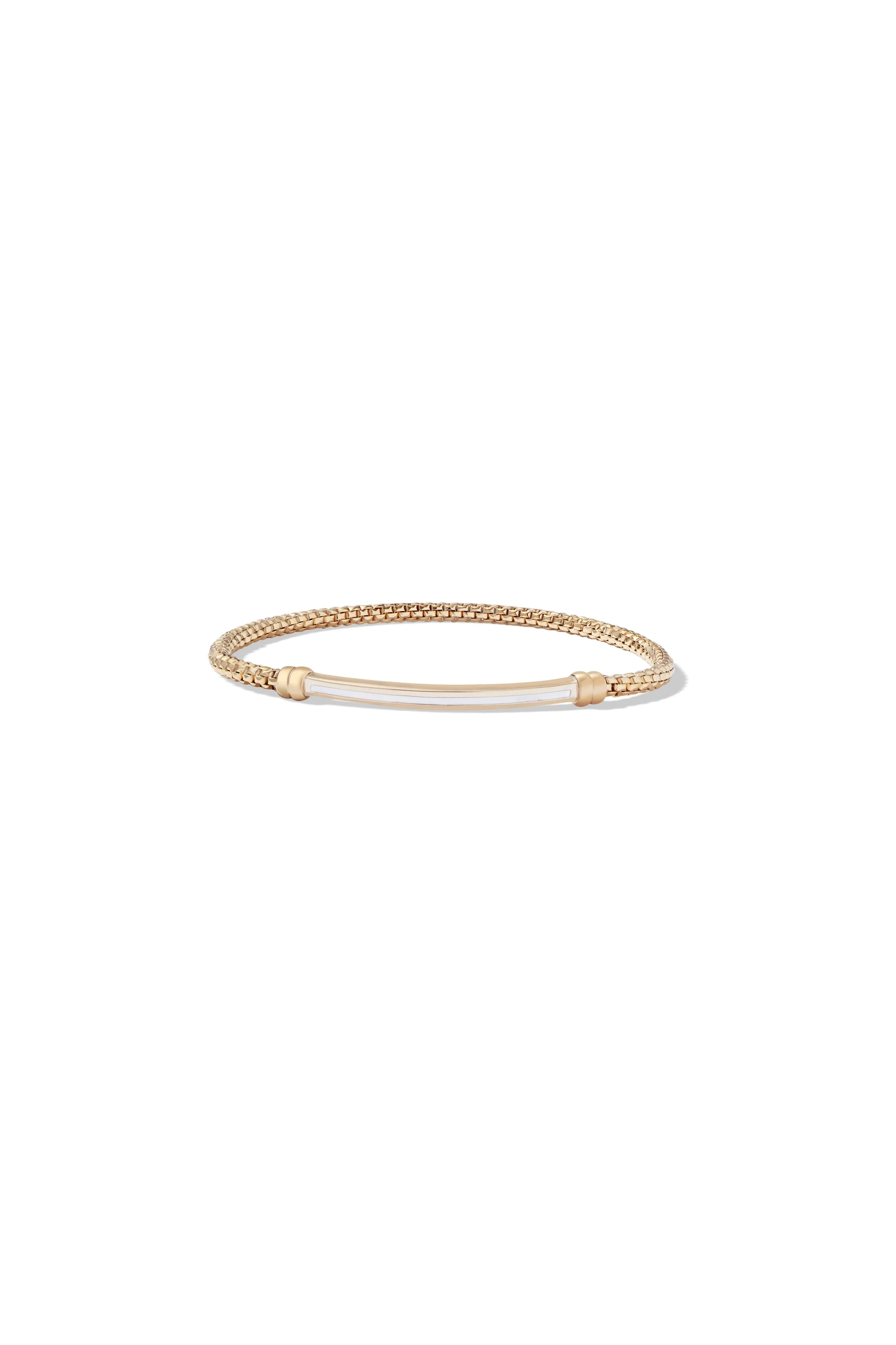 Petit Bar Bracelet - White