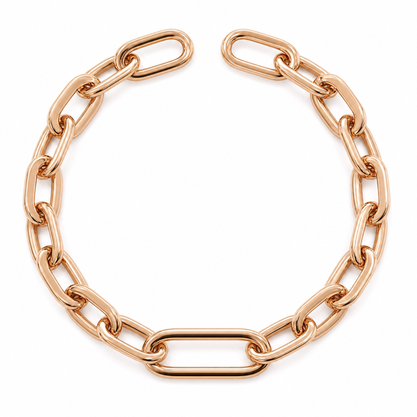 Rose Gold Chunky Link Bracelet