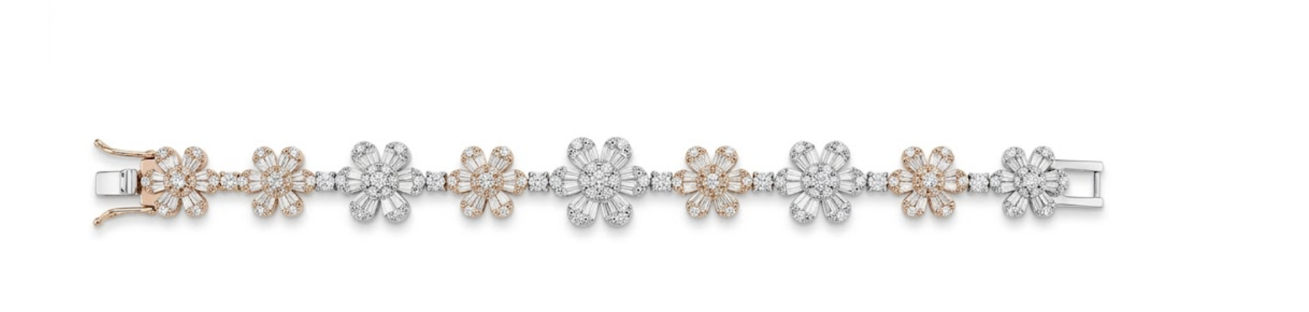 Diamond Flower Bracelet