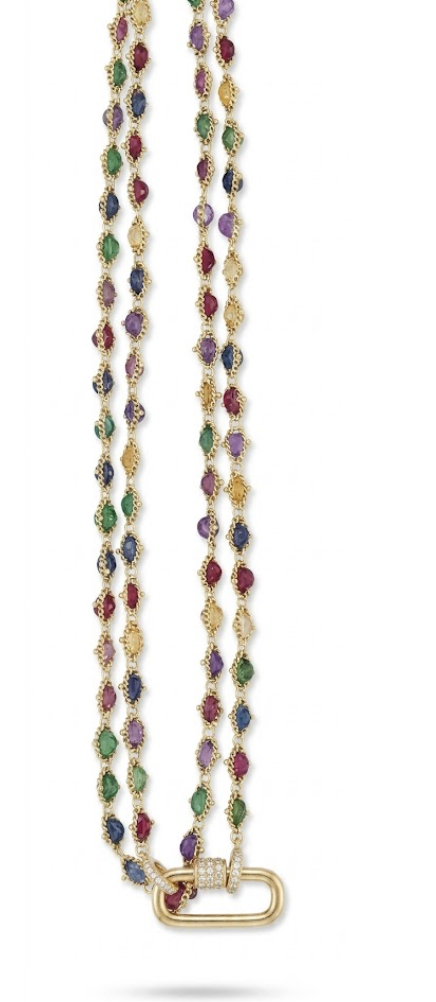 Multistone Woven Necklace