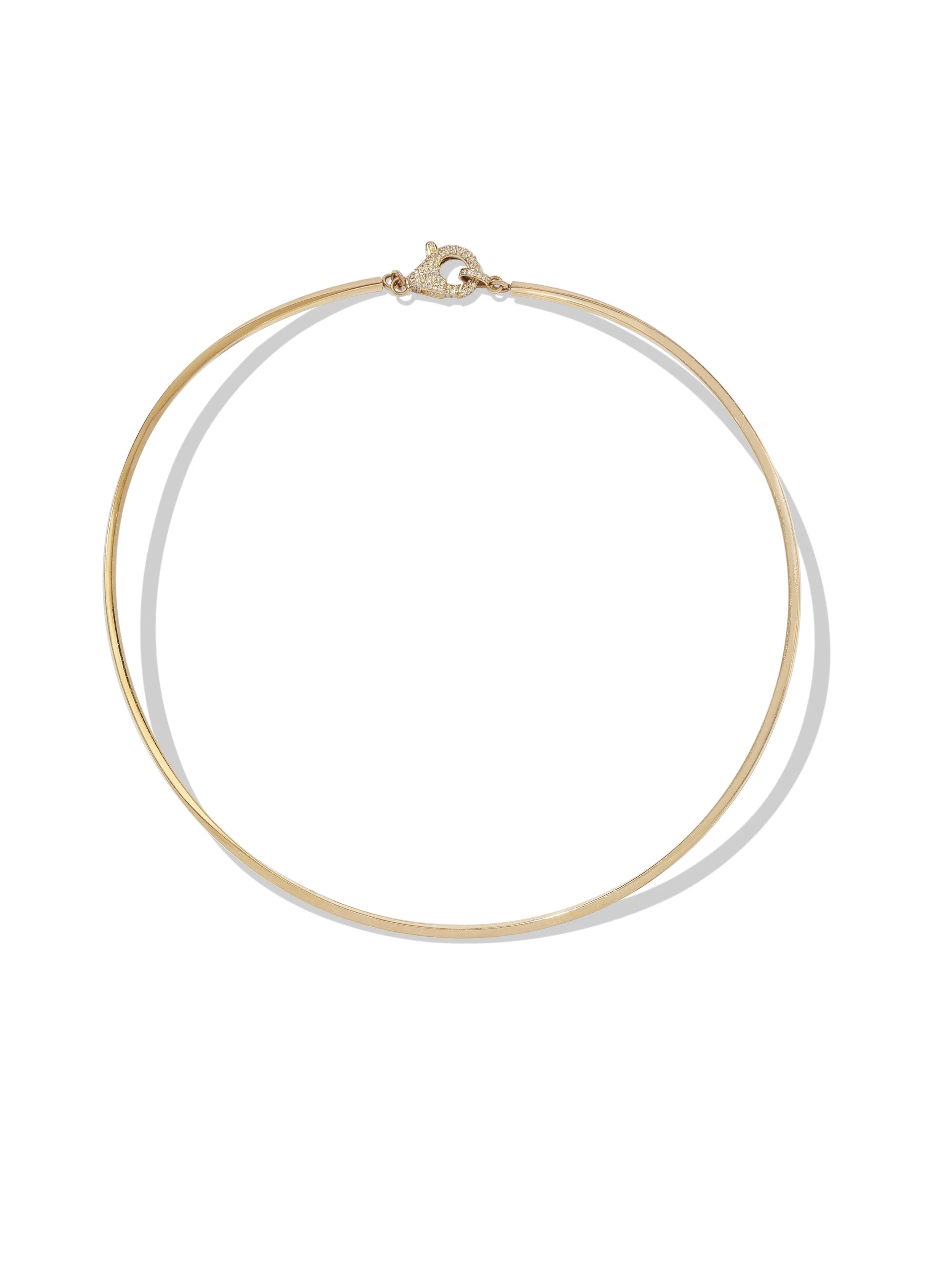Diamond Clasp Gold Choker