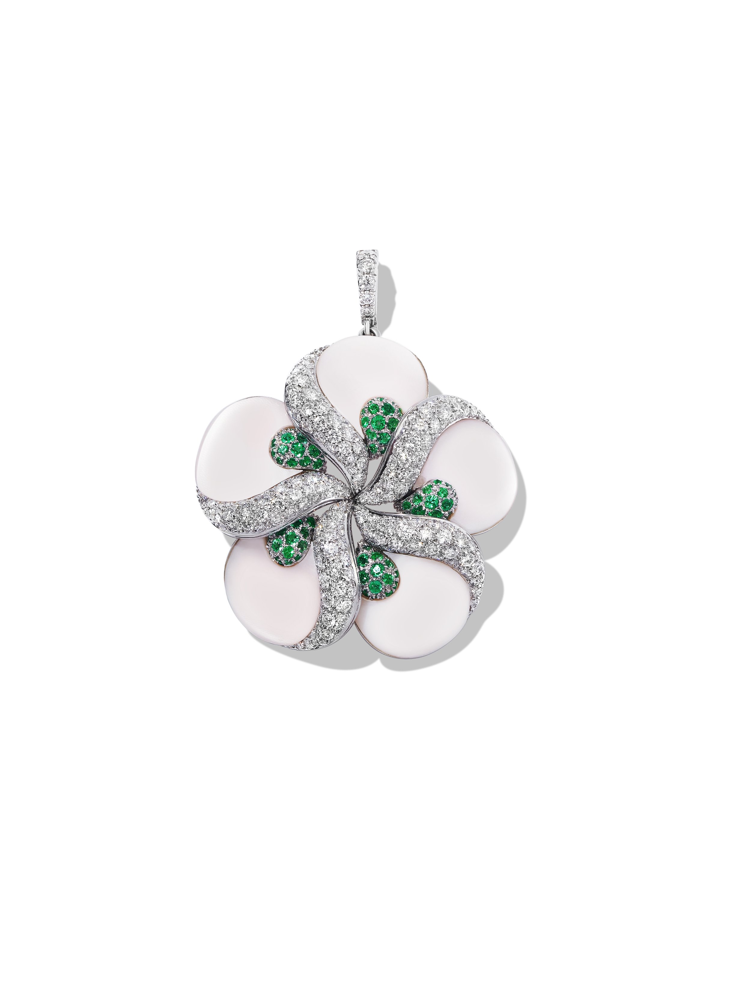 Mother of Pearl Flower Pendant