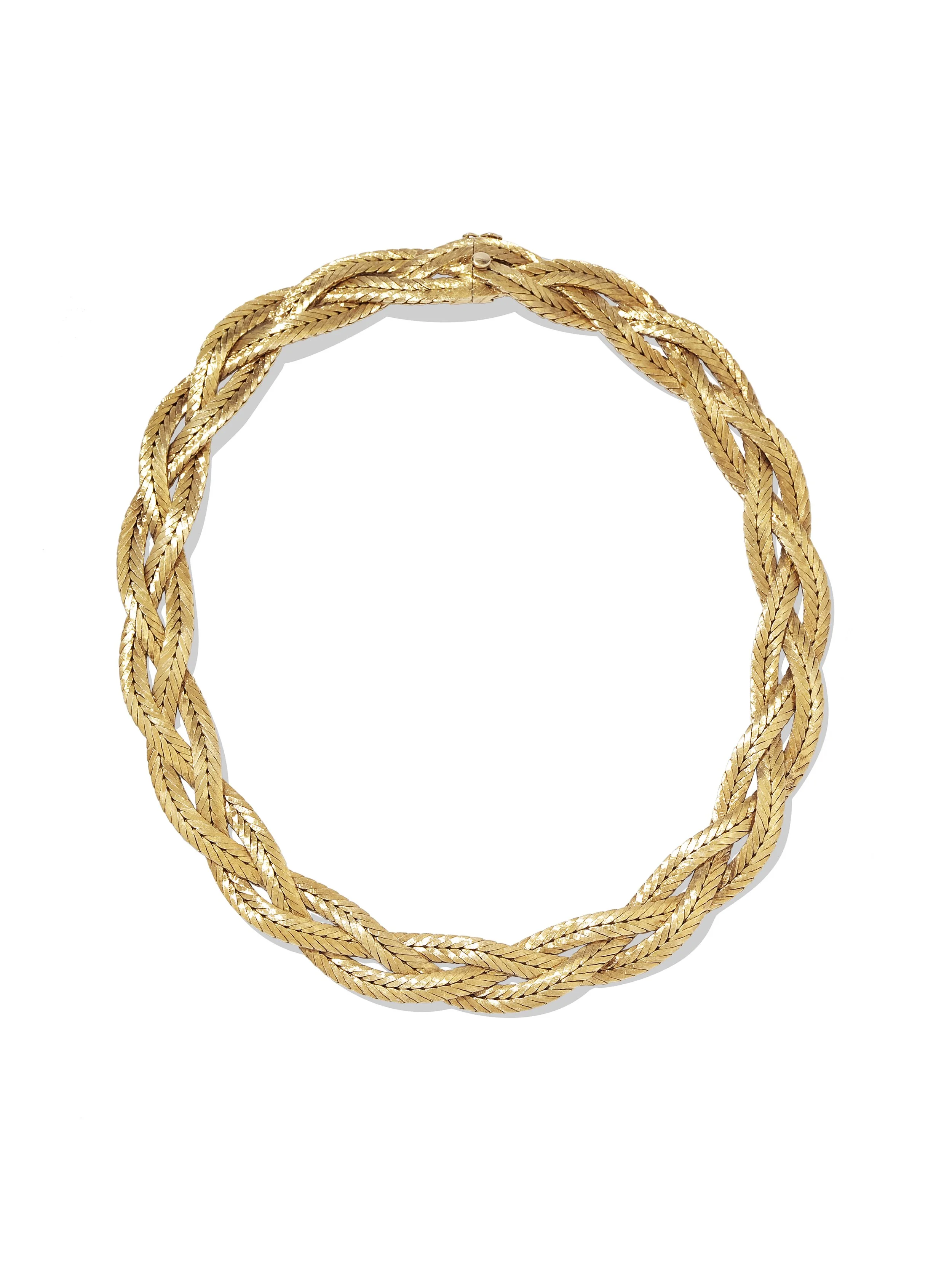 Braided Gold Necklace