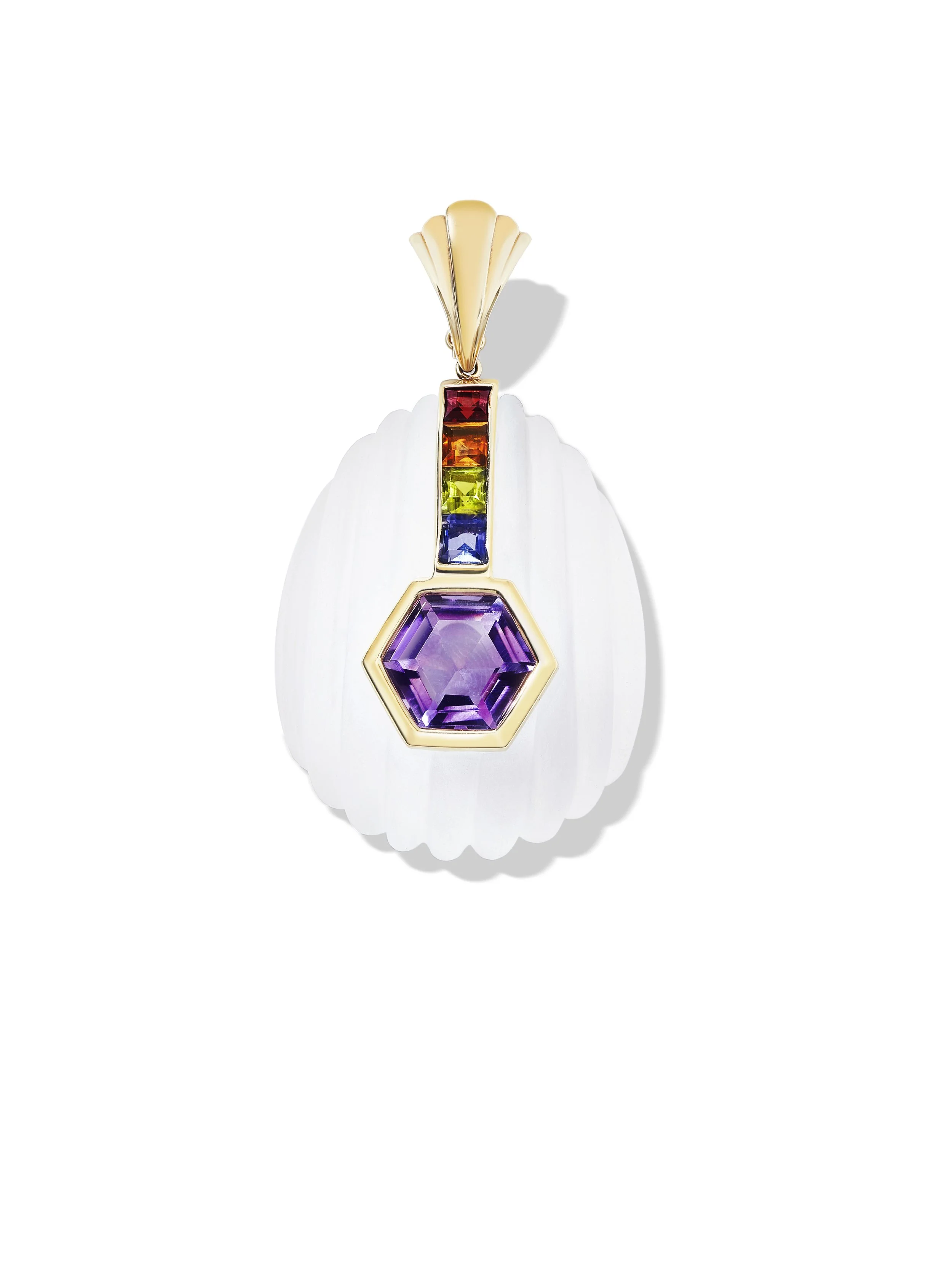 Amethyst & Quartz Pendant