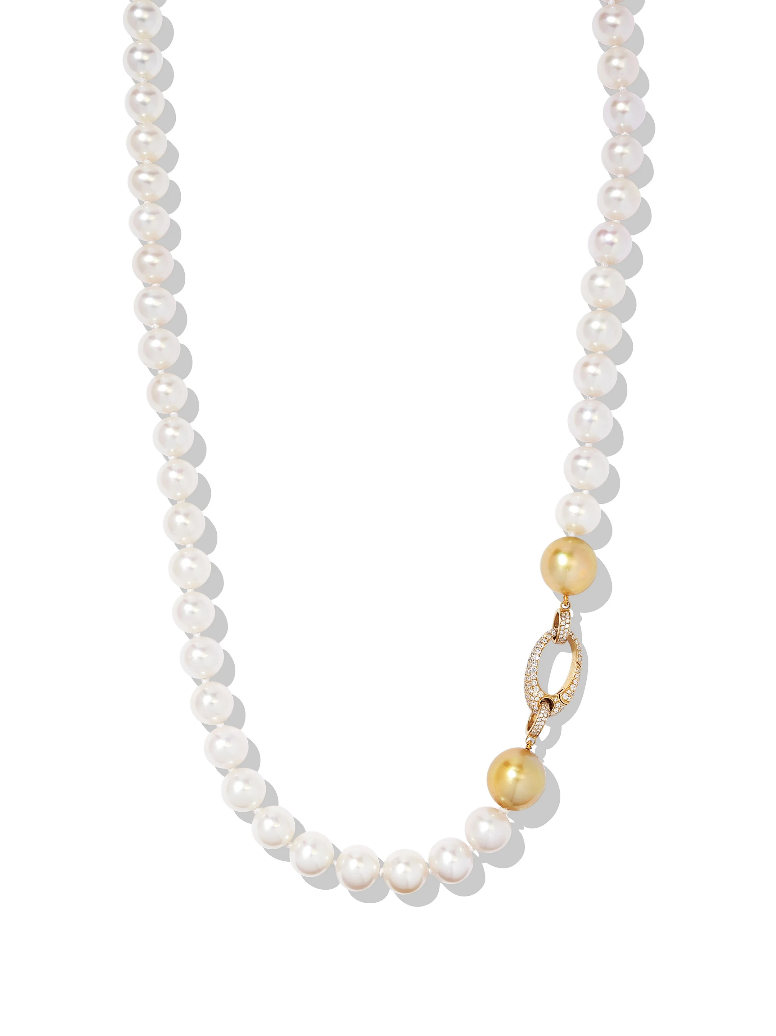 Akoya & Gold South Sea Pearl Necklace