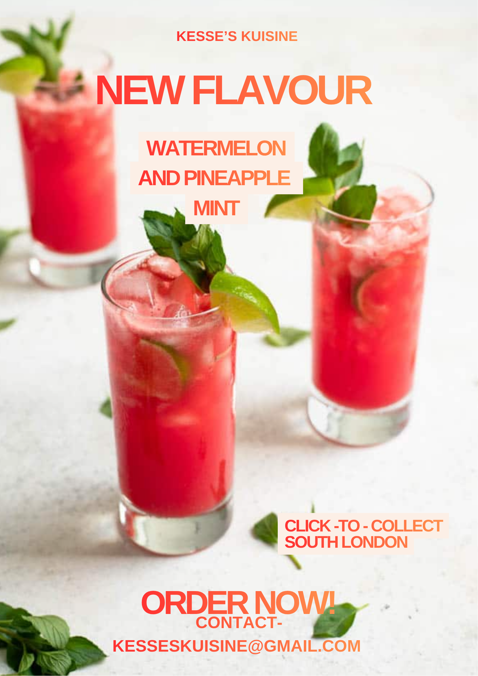 Orange Modern New Flavor Drinks Poster.png