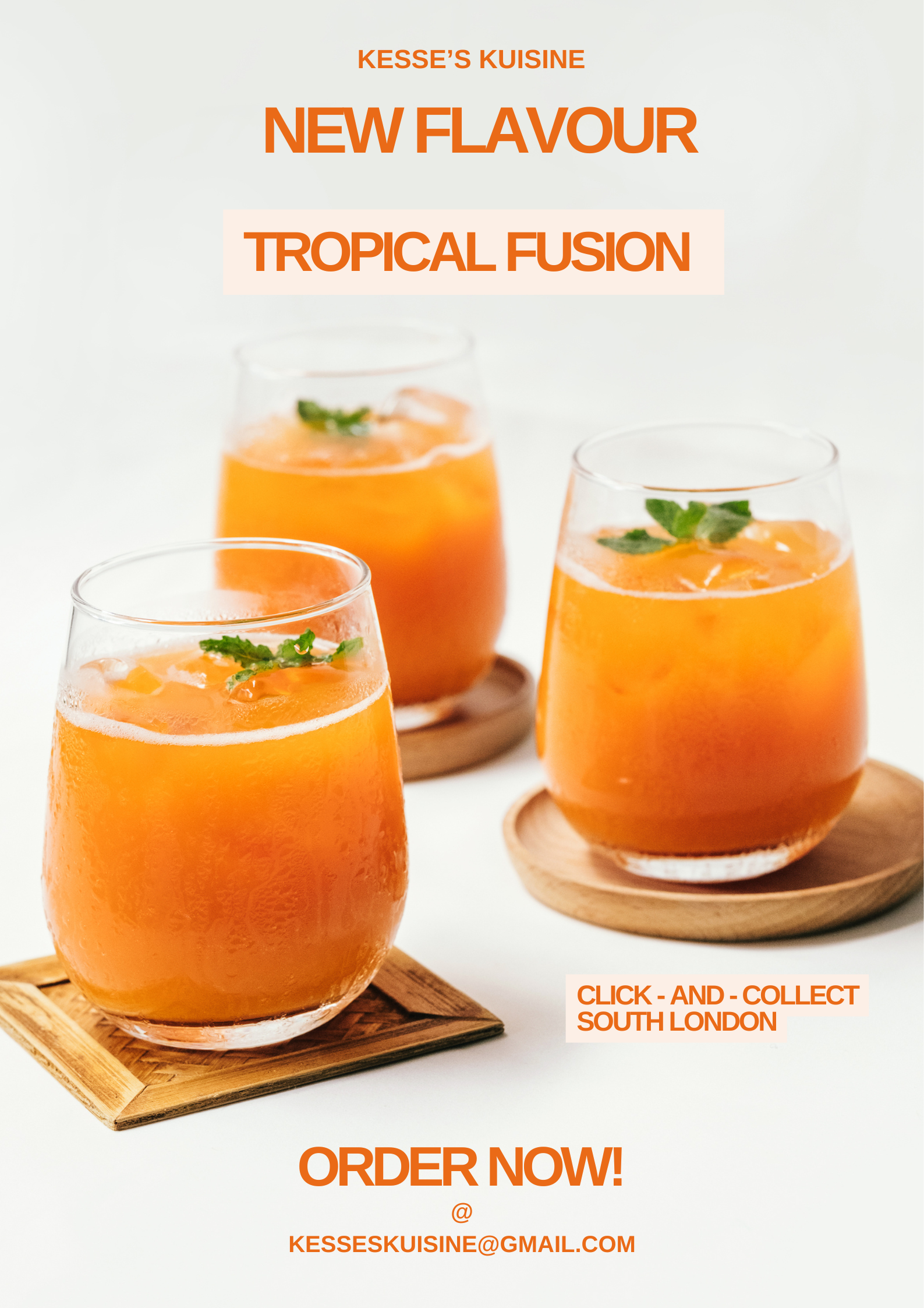 Orange Modern New Flavor Drinks Poster.png