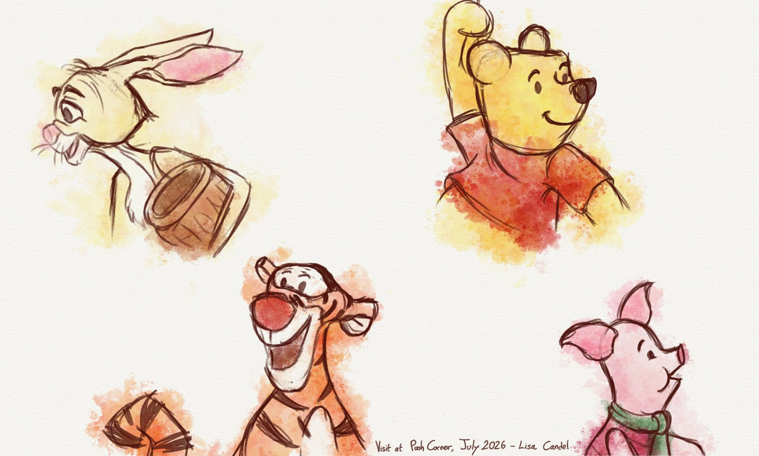 A little page from my &ldquo;sketchbook&rdquo; (an iPad, but still) 🍯🐻

While in Hartfield, I spent some time at Pooh Corner sketching some familiar faces using the artwork around the caf&eacute; as inspiration

posting this feels like the perfect 