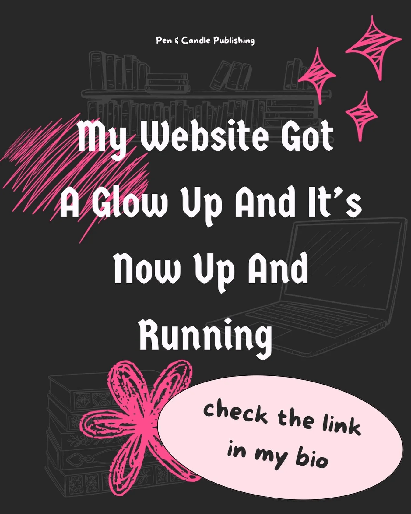 ✨ My website got a glow-up! ✨

After a lot of tinkering, my website is finally looking and running the way I want it to! 🥹📚

I&rsquo;ve given everything a bit of a refresh to make it easier to explore my books, projects, artwork and everything else