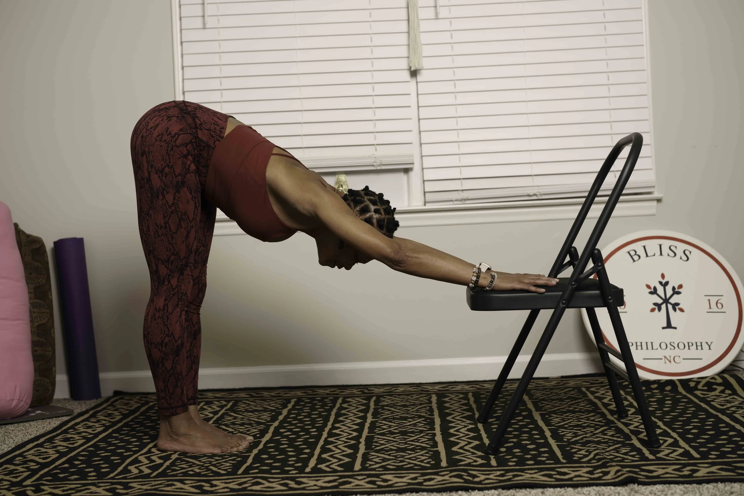 Chair Assisted Forward Bend