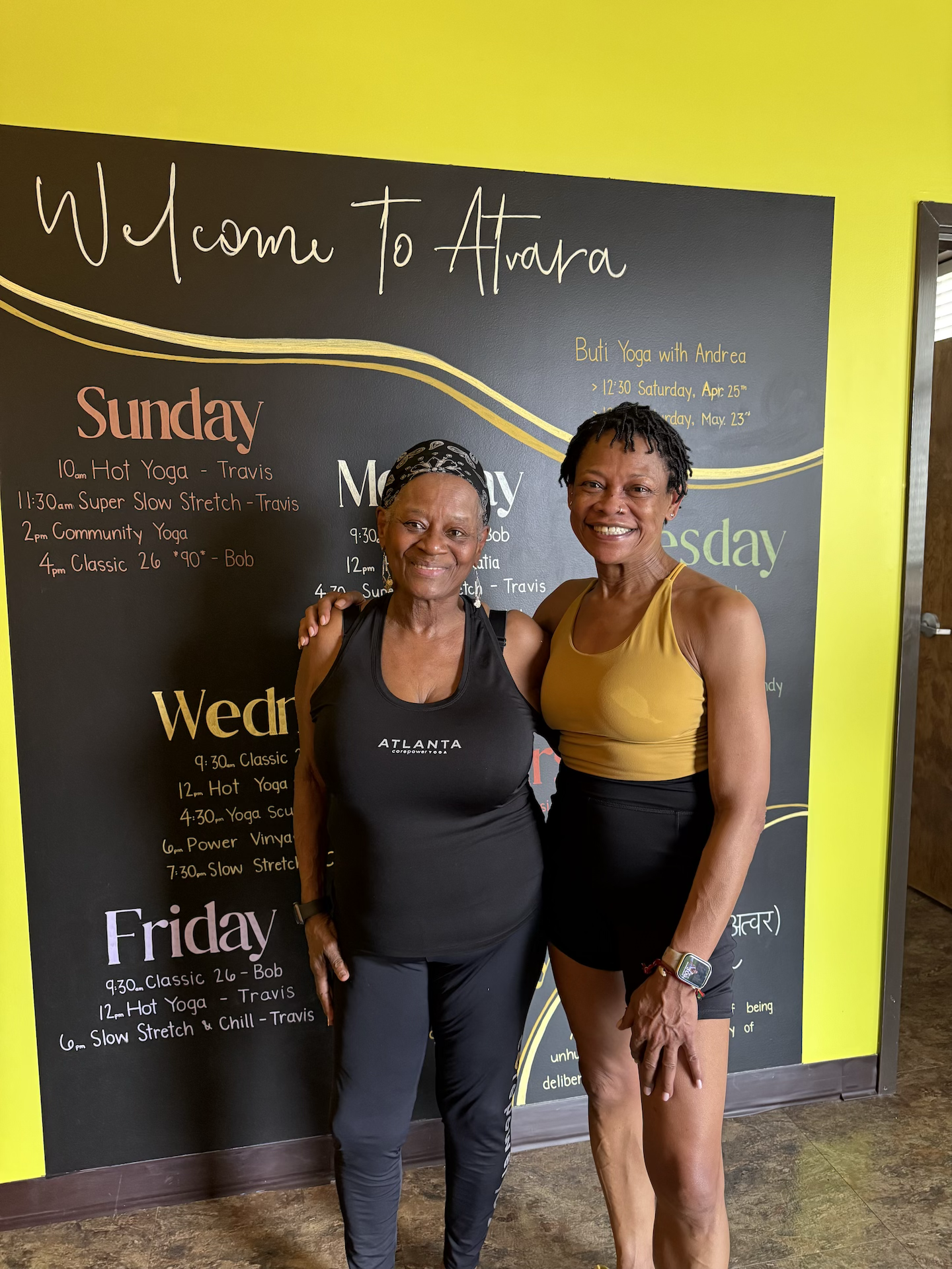 With Georgianna at Atvara Yoga Lounge in Kernersville, NC