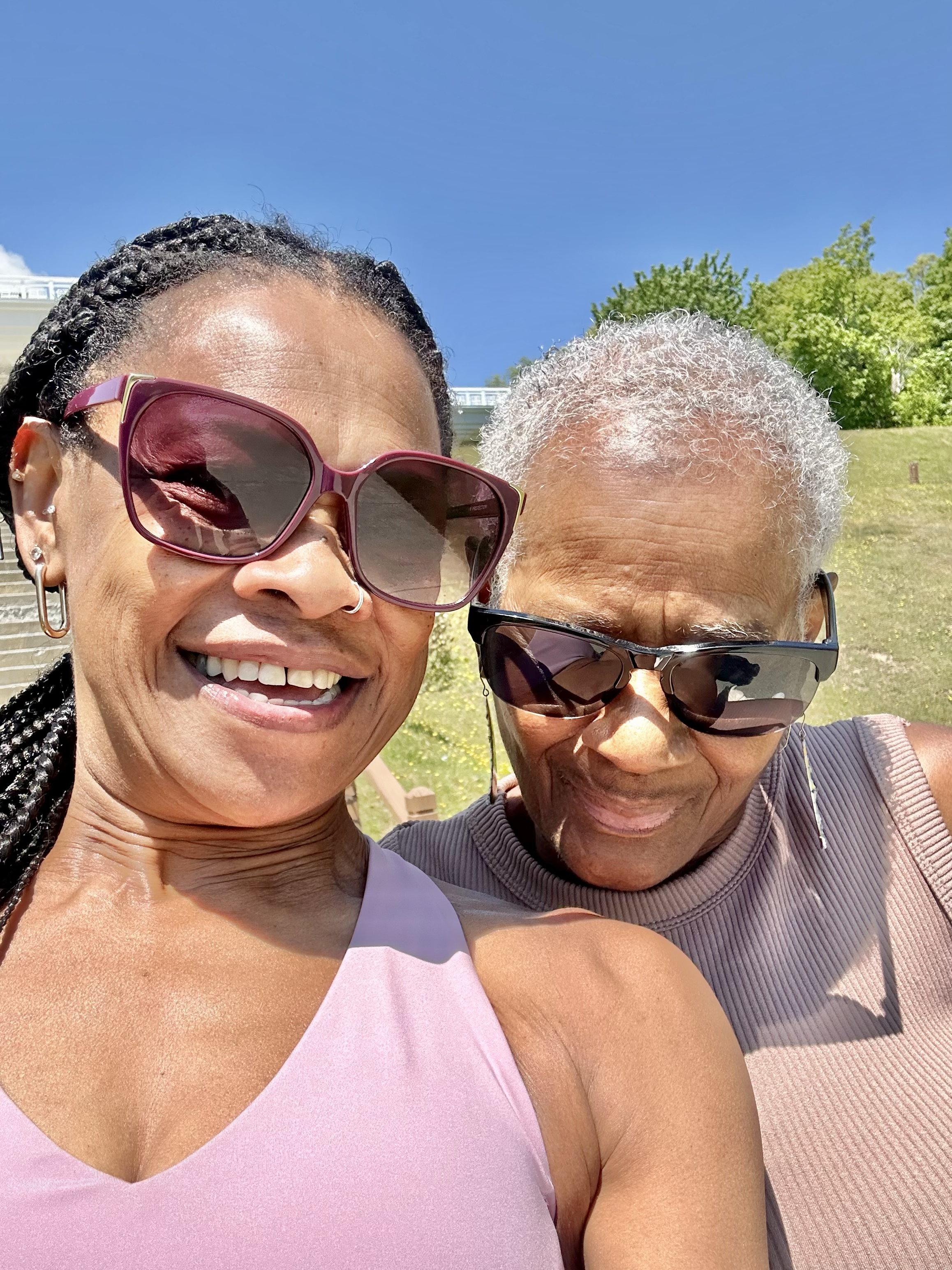 With Georgianna at Art of Living Retreat Center in Boone, NC