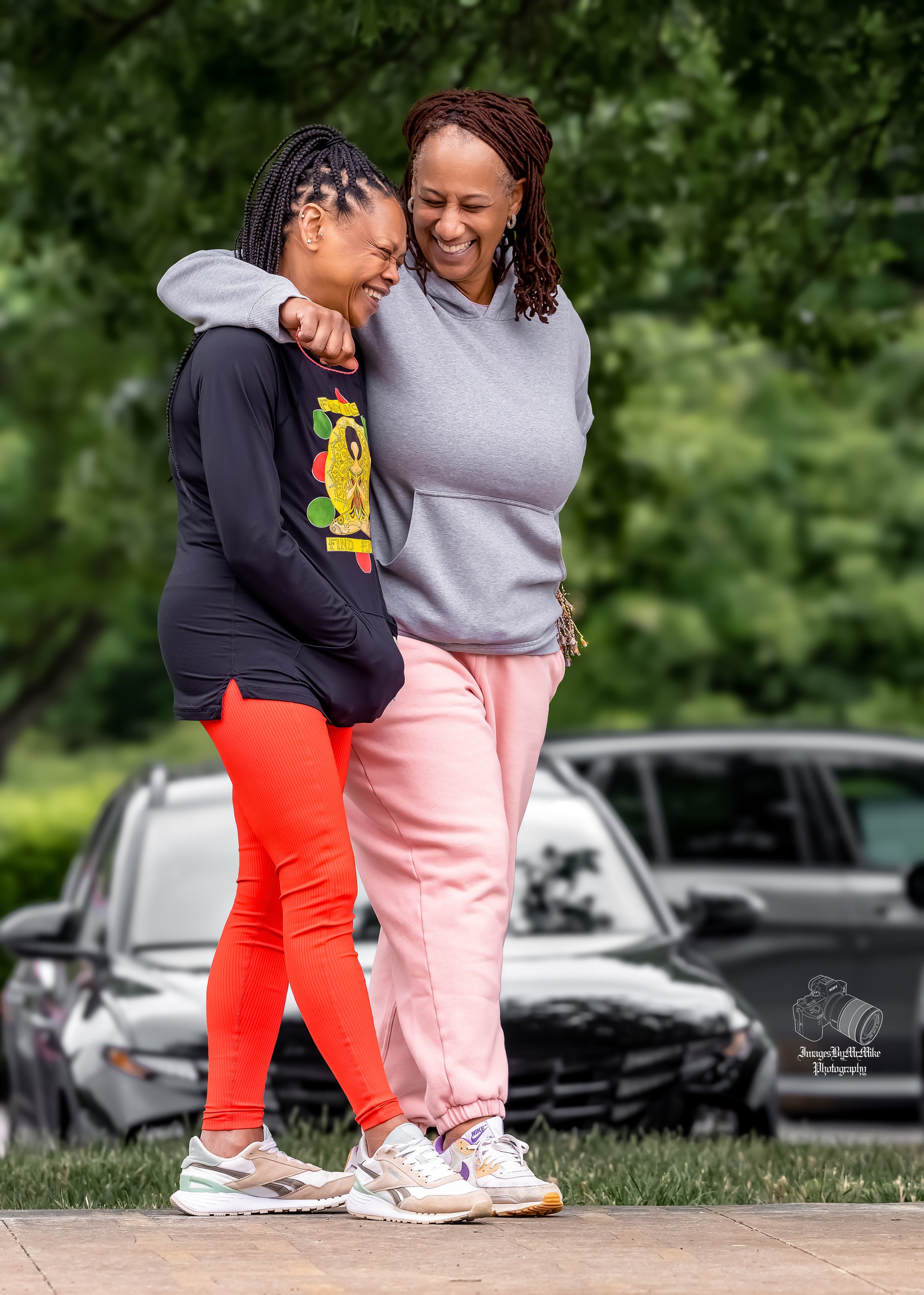 Me and my teacher Kiesha B sharing a laugh