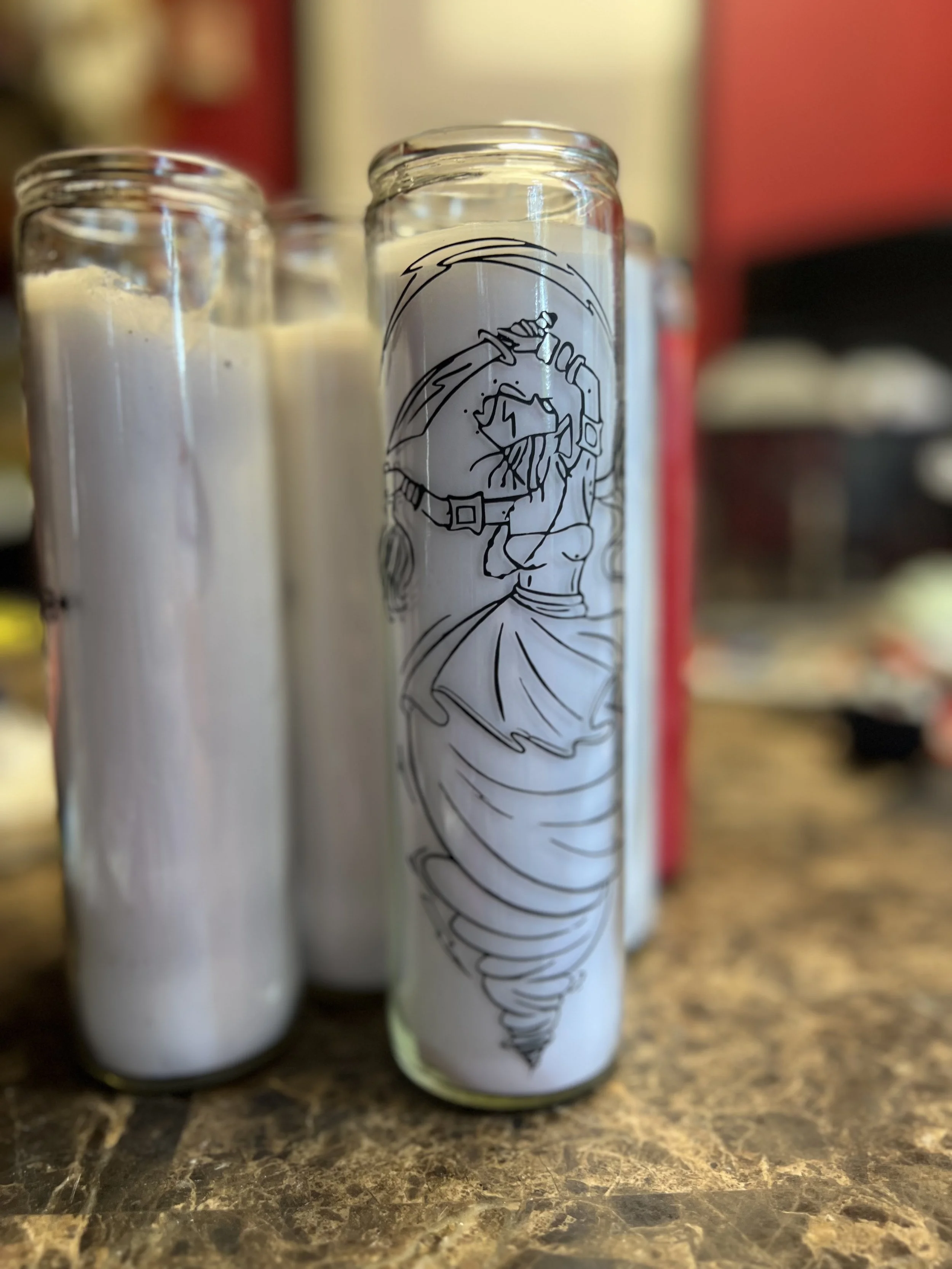 Oya Glass Altar Candle