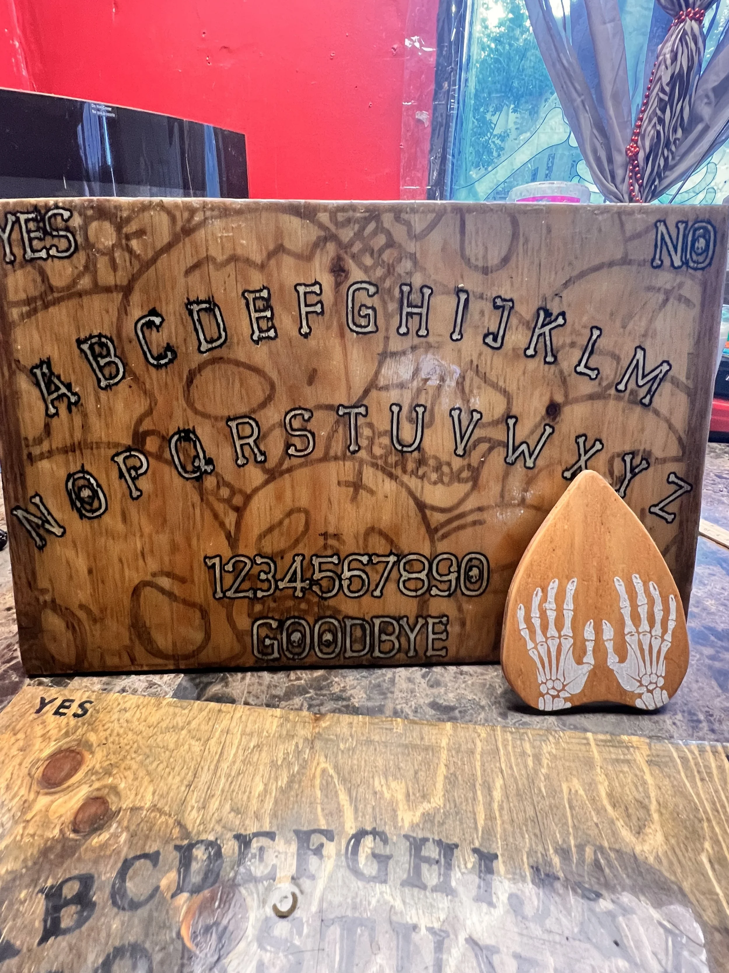 Handmade Ouija Board and Planchette