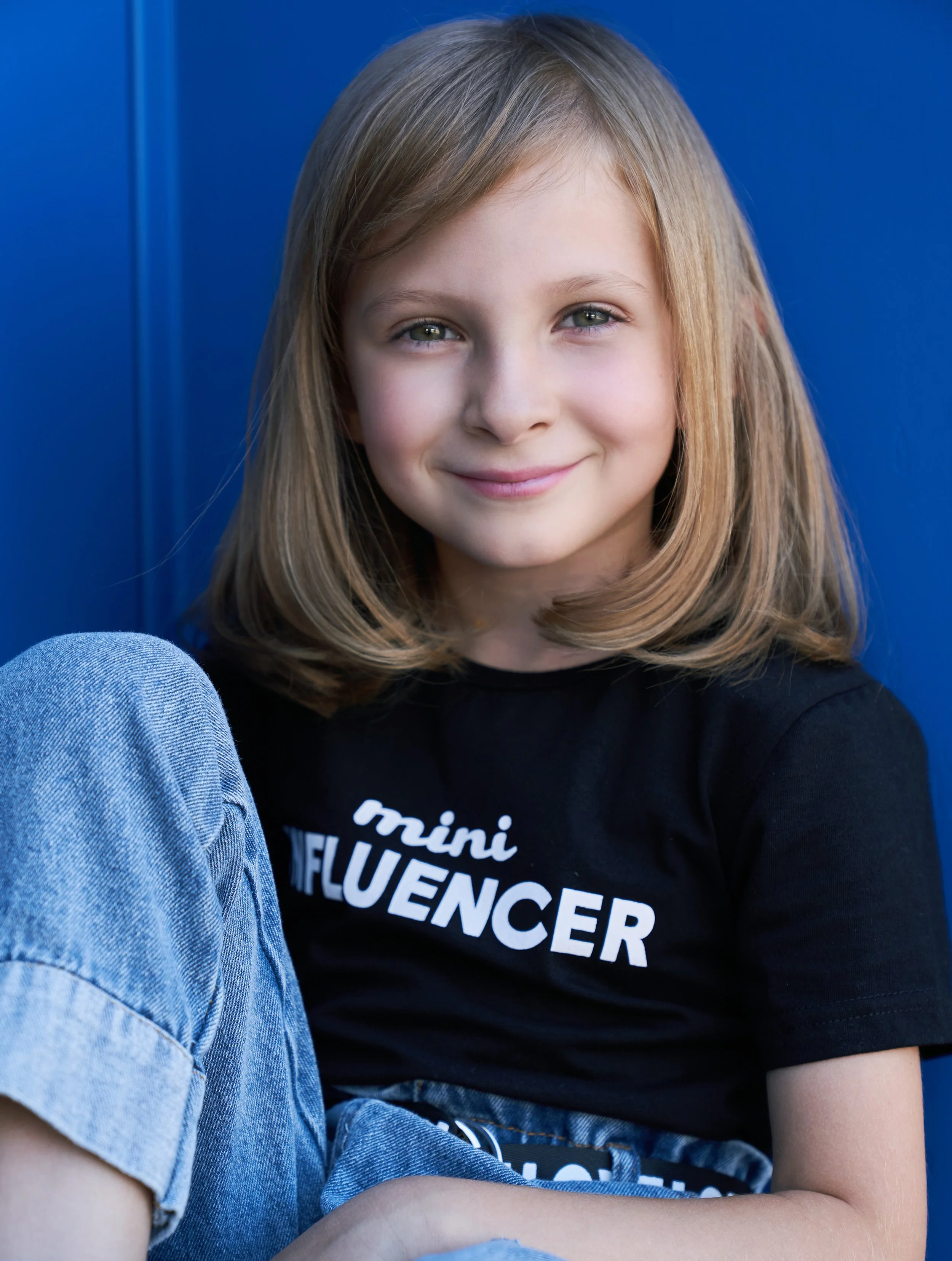 Models Melange talent, close-up editorial portrait