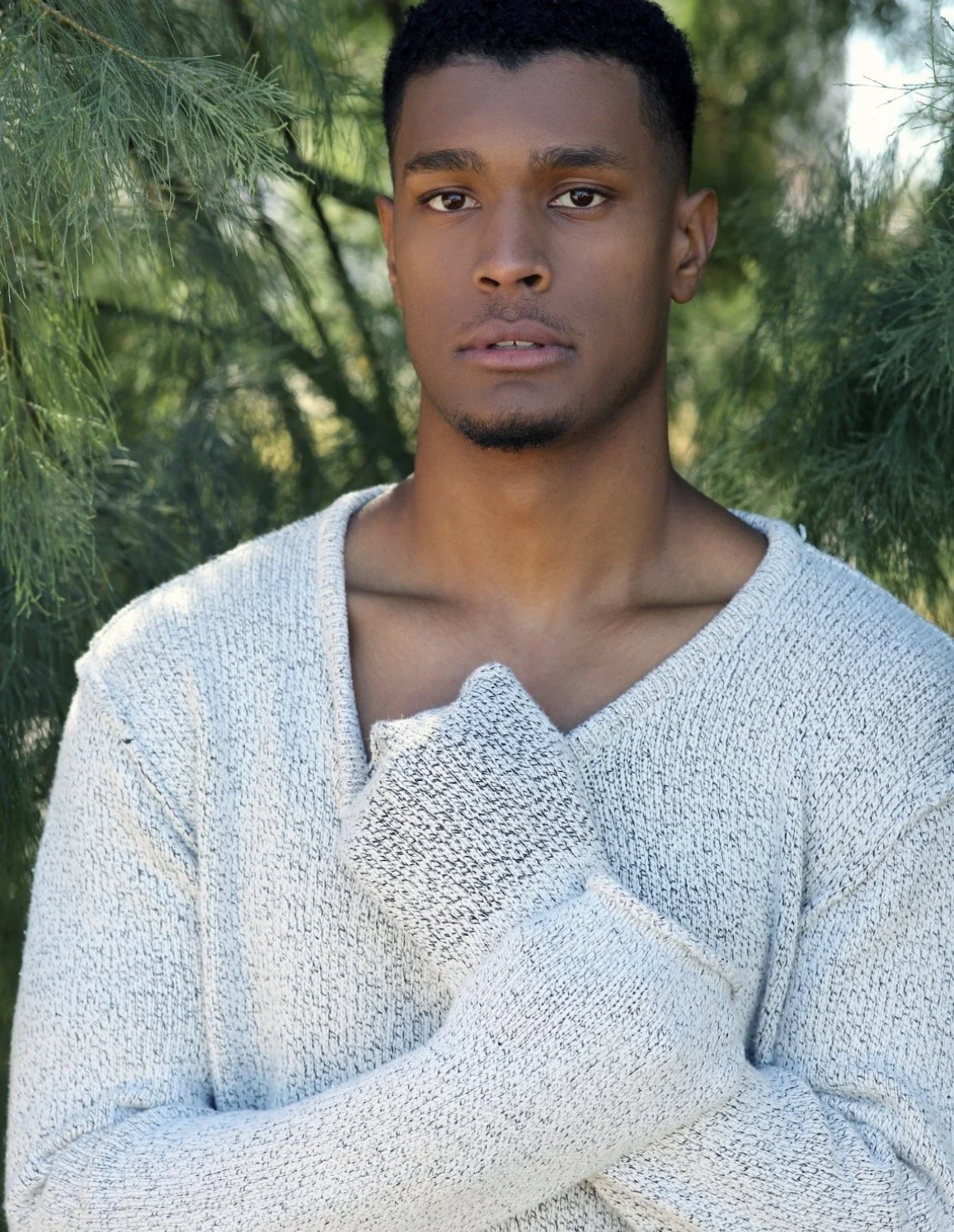 Models Melange talent, headshot.
