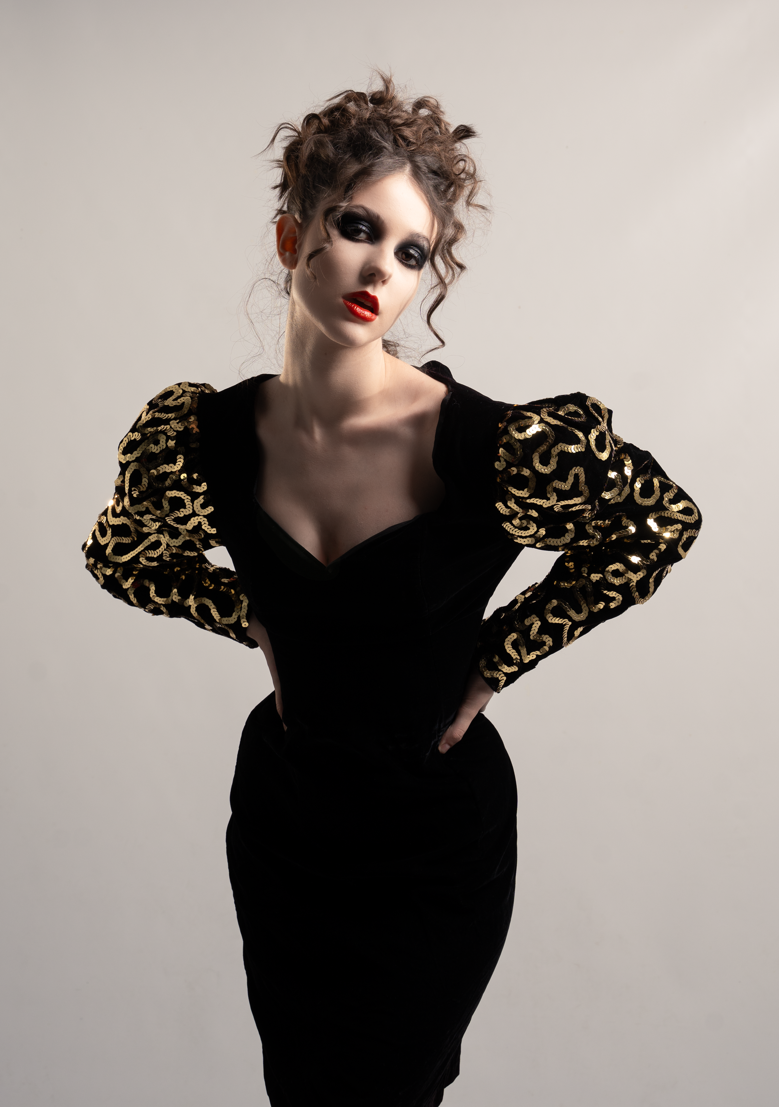 Lia Saceanu, Models Melange talent, in an editorial portrait by photographer Briana Rambo.