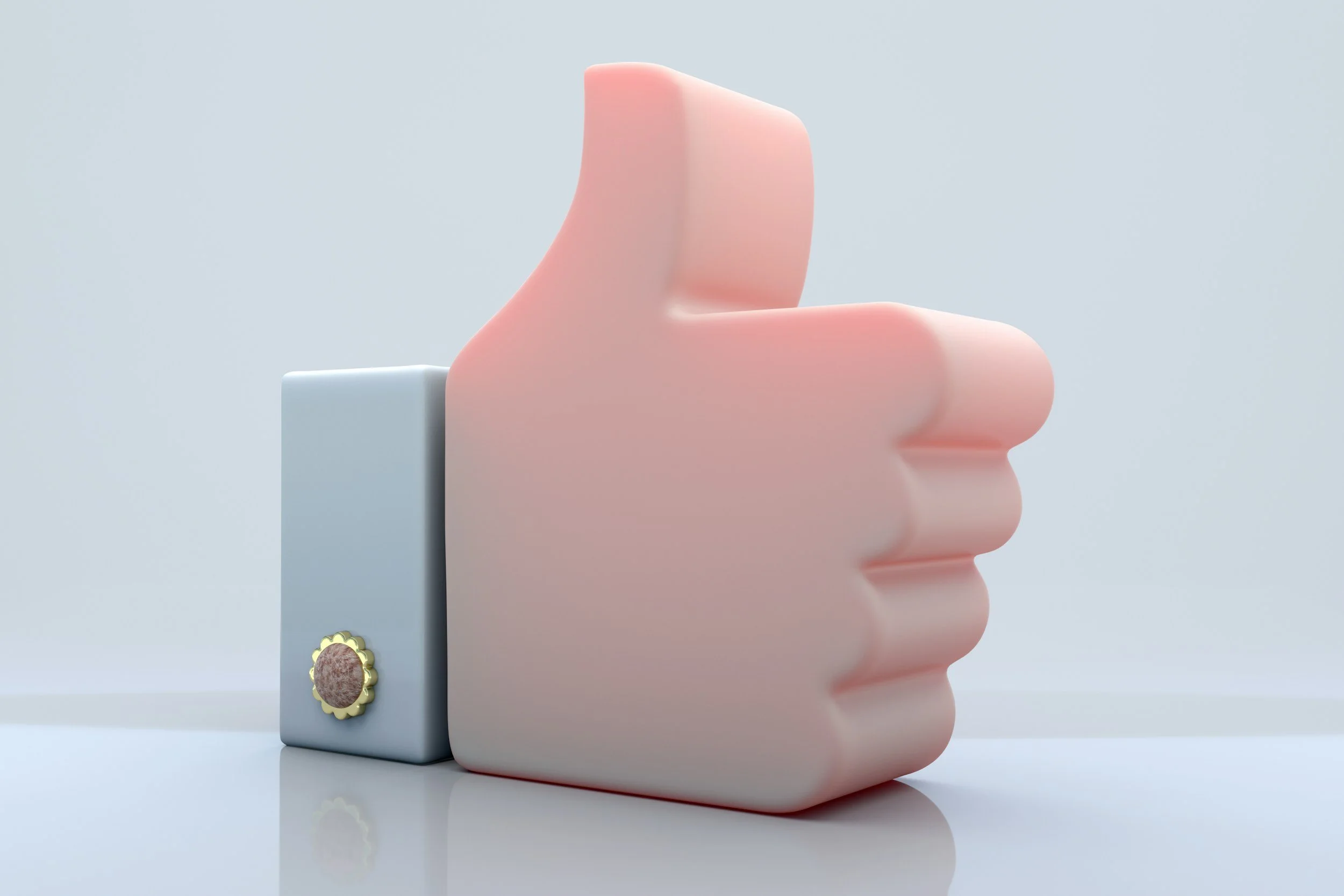 thumbs up happy client review image