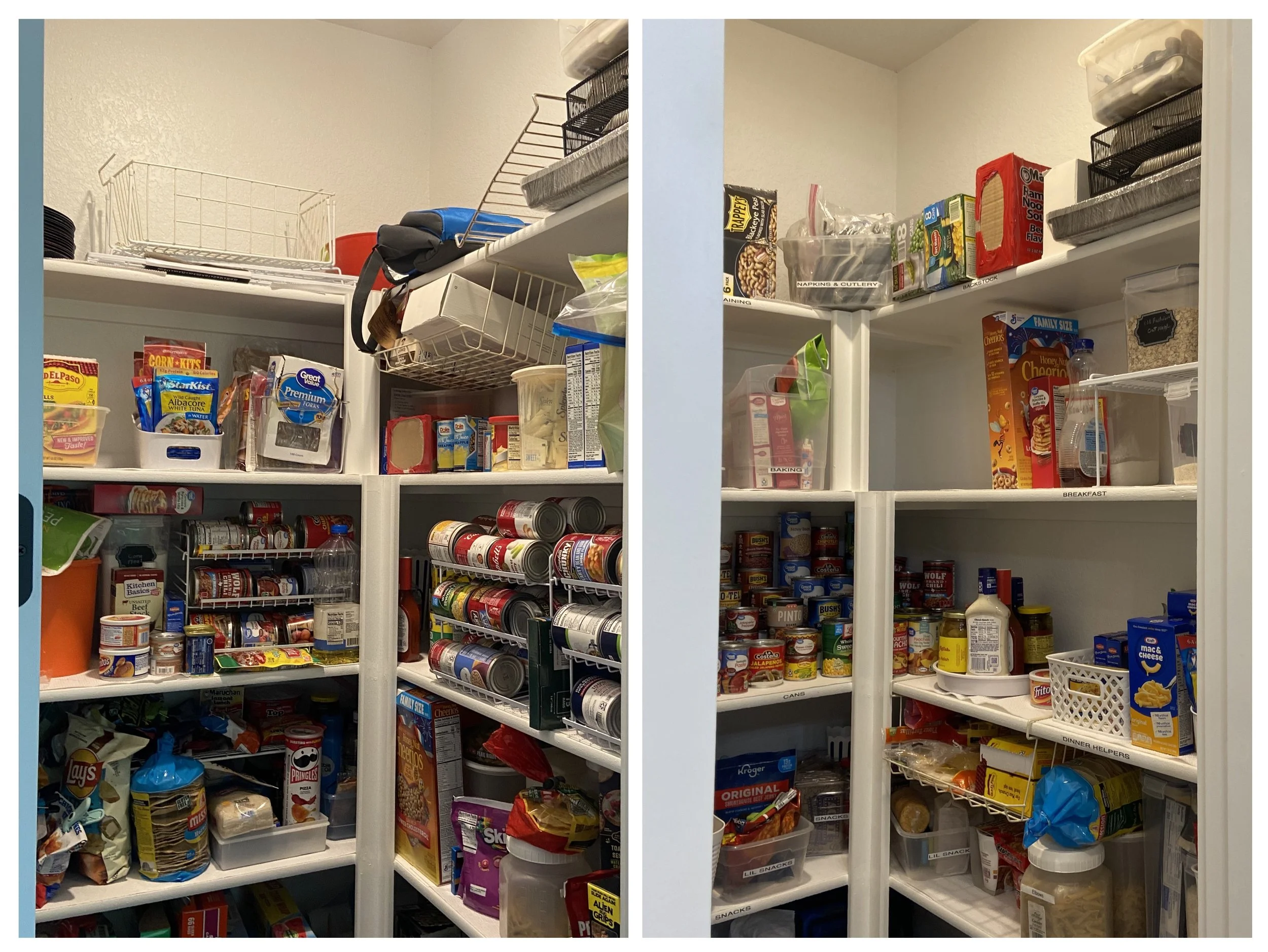 Pantry in Conroe TX | before and after