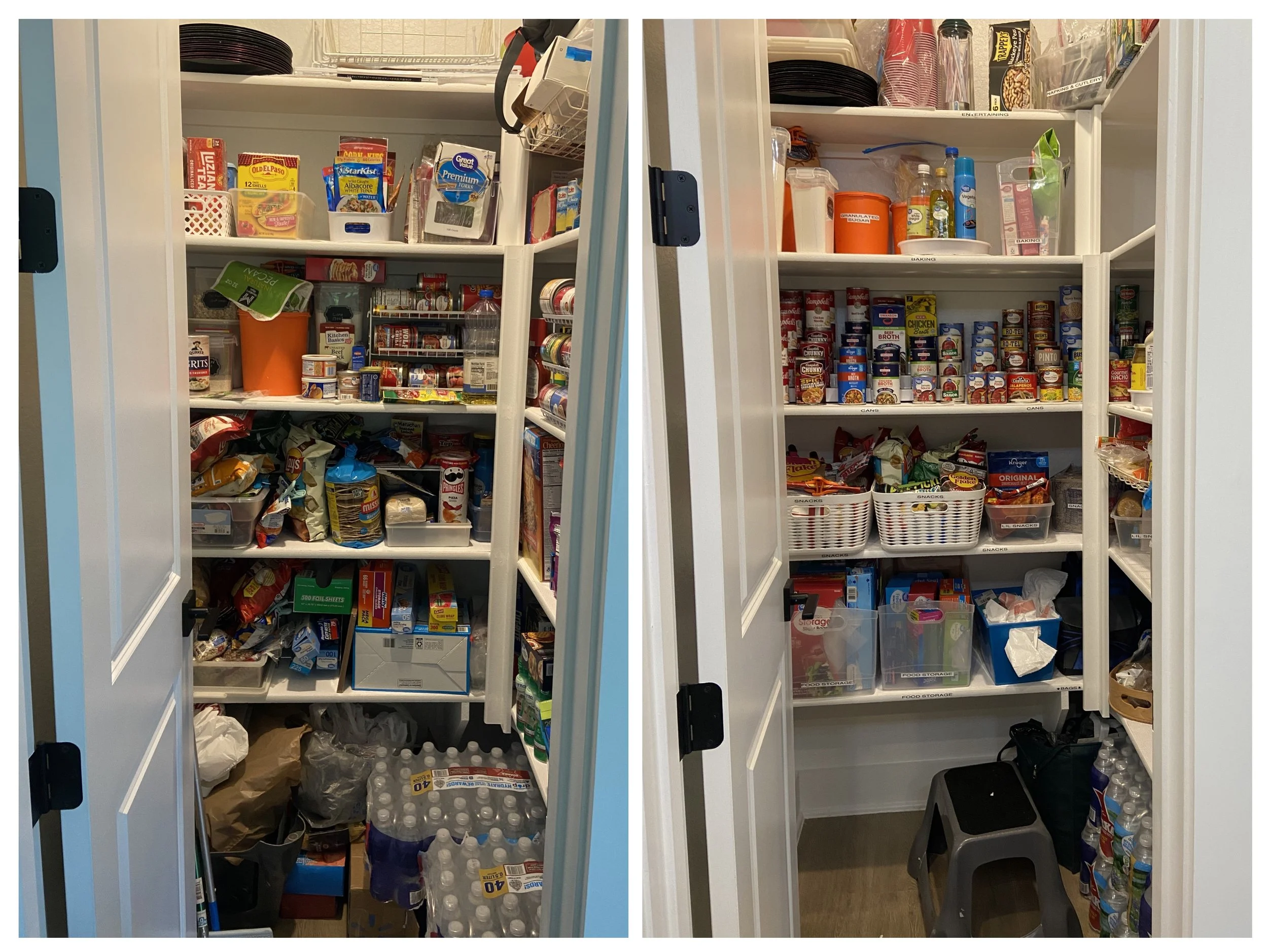 Pantry in Conroe TX | before and after