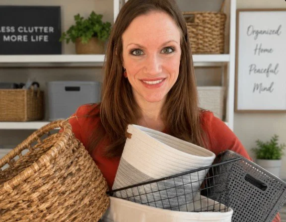 bins and baskets are clutter too
