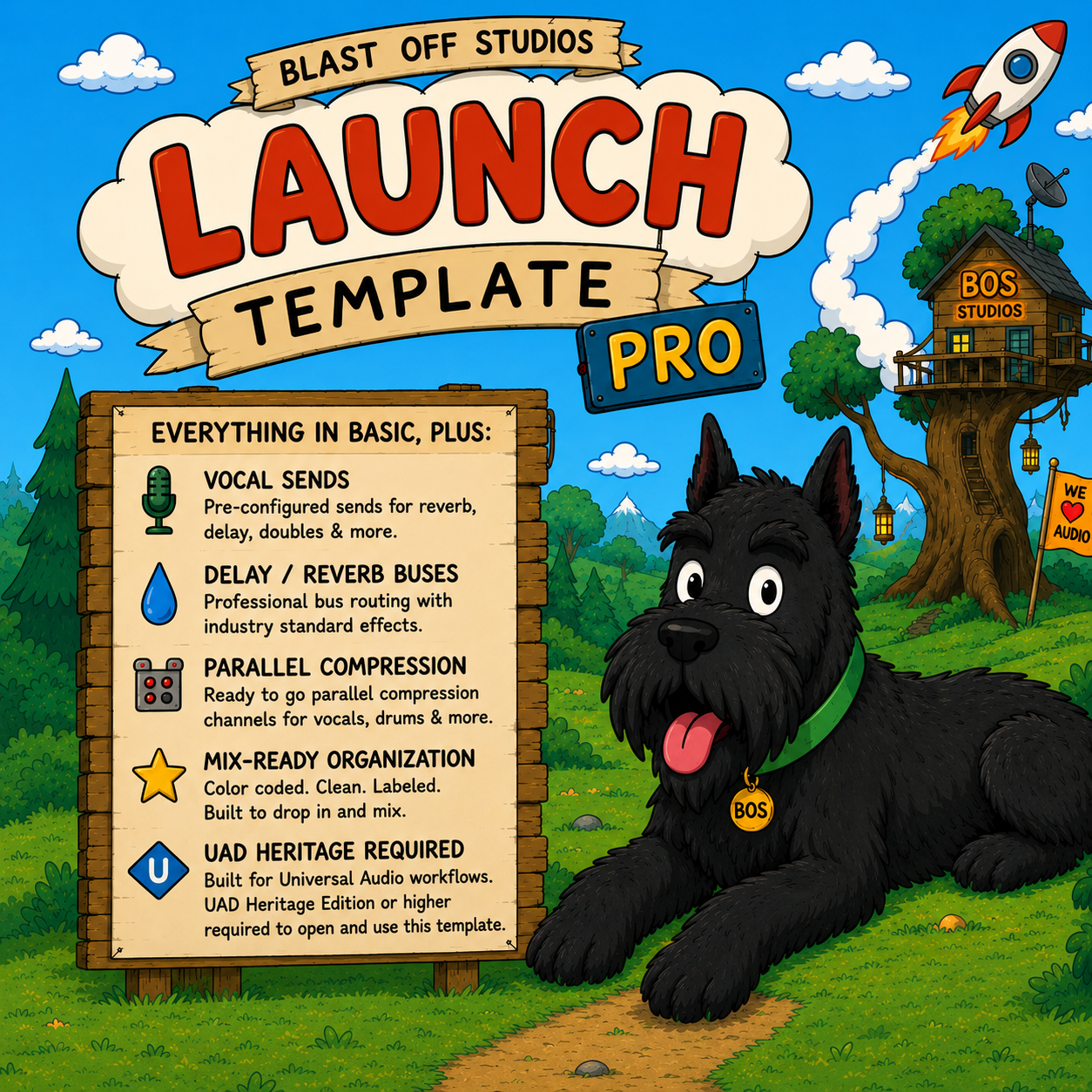 LAUNCH TEMPLATE PRO (PROTOOLS ONLY)