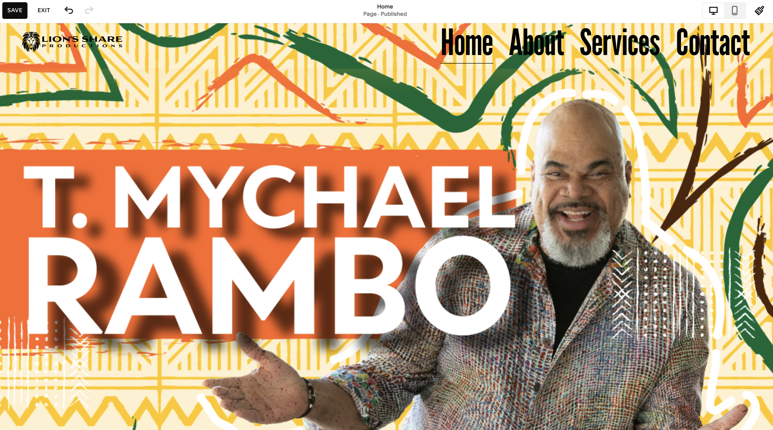 T. Mychael Rambo branding