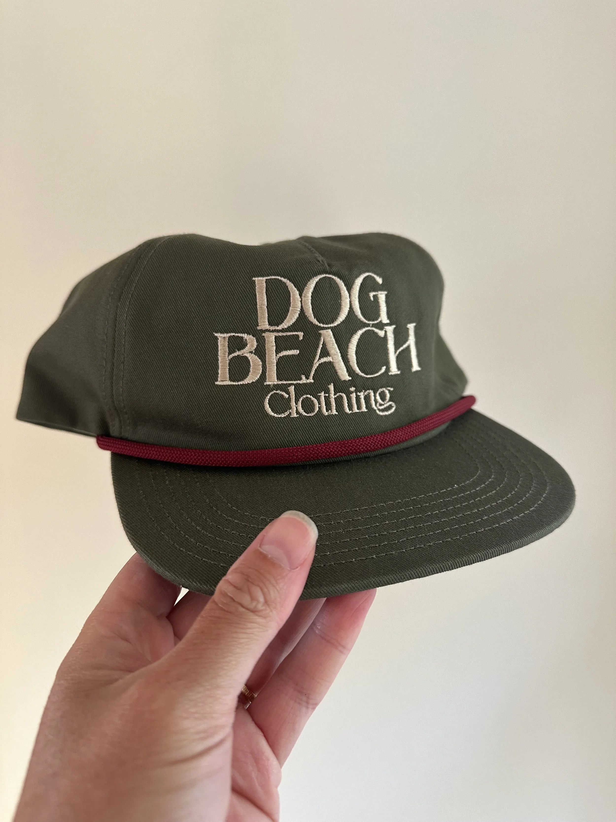 Olive Green Dog Beach Clothing cap