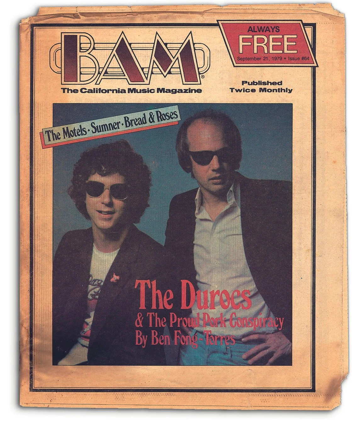 The Dūrocs, voted “Best Debut Album of the Year.” -BAM Magazine 1979