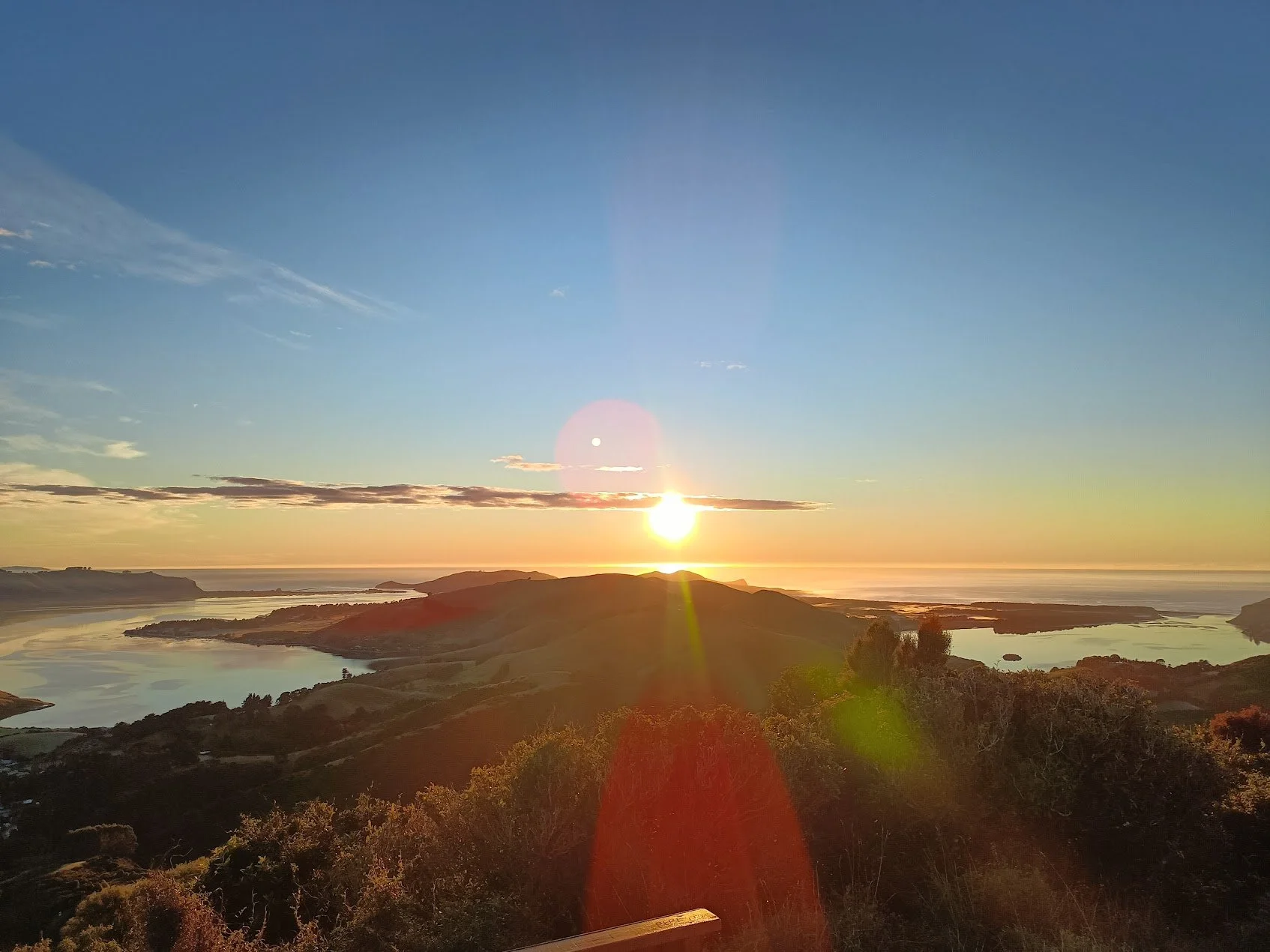 View from Harbour Cone Dunedin
