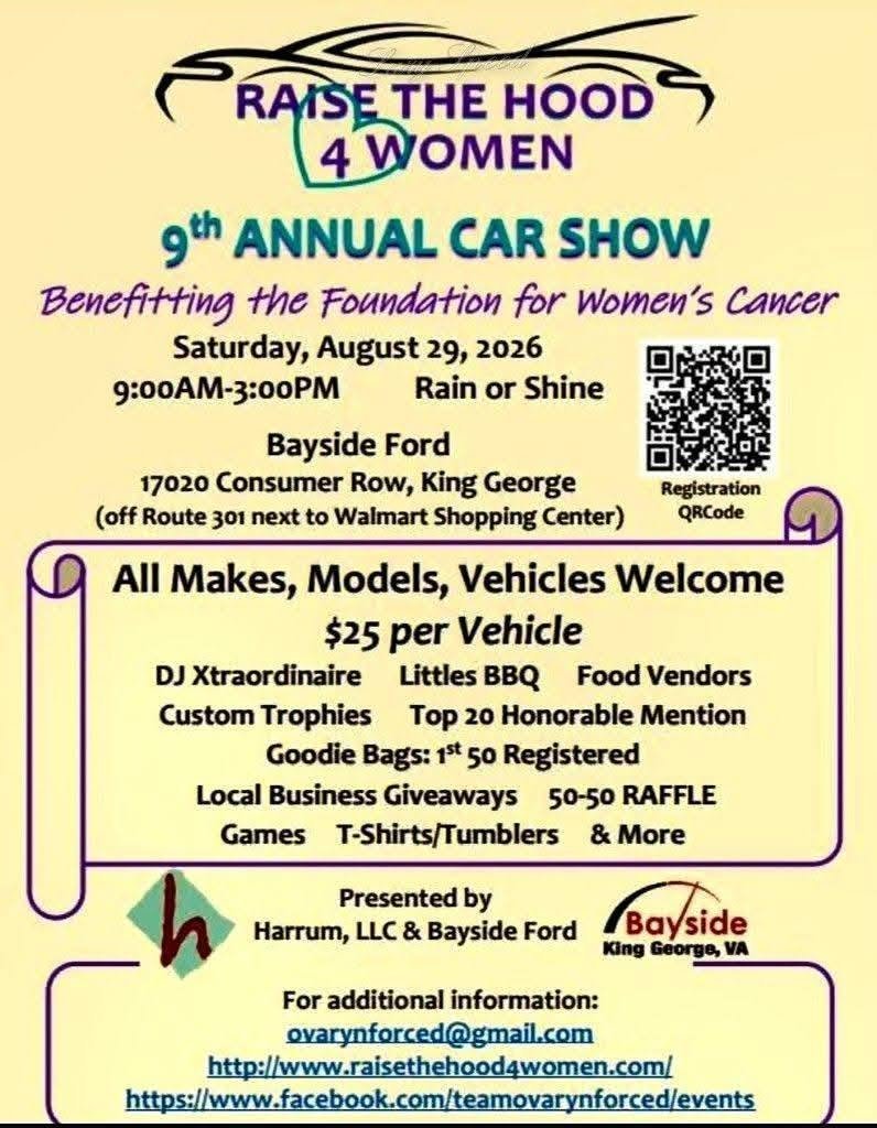 Raise The Hood 4 Women 9th Annual Car Show
