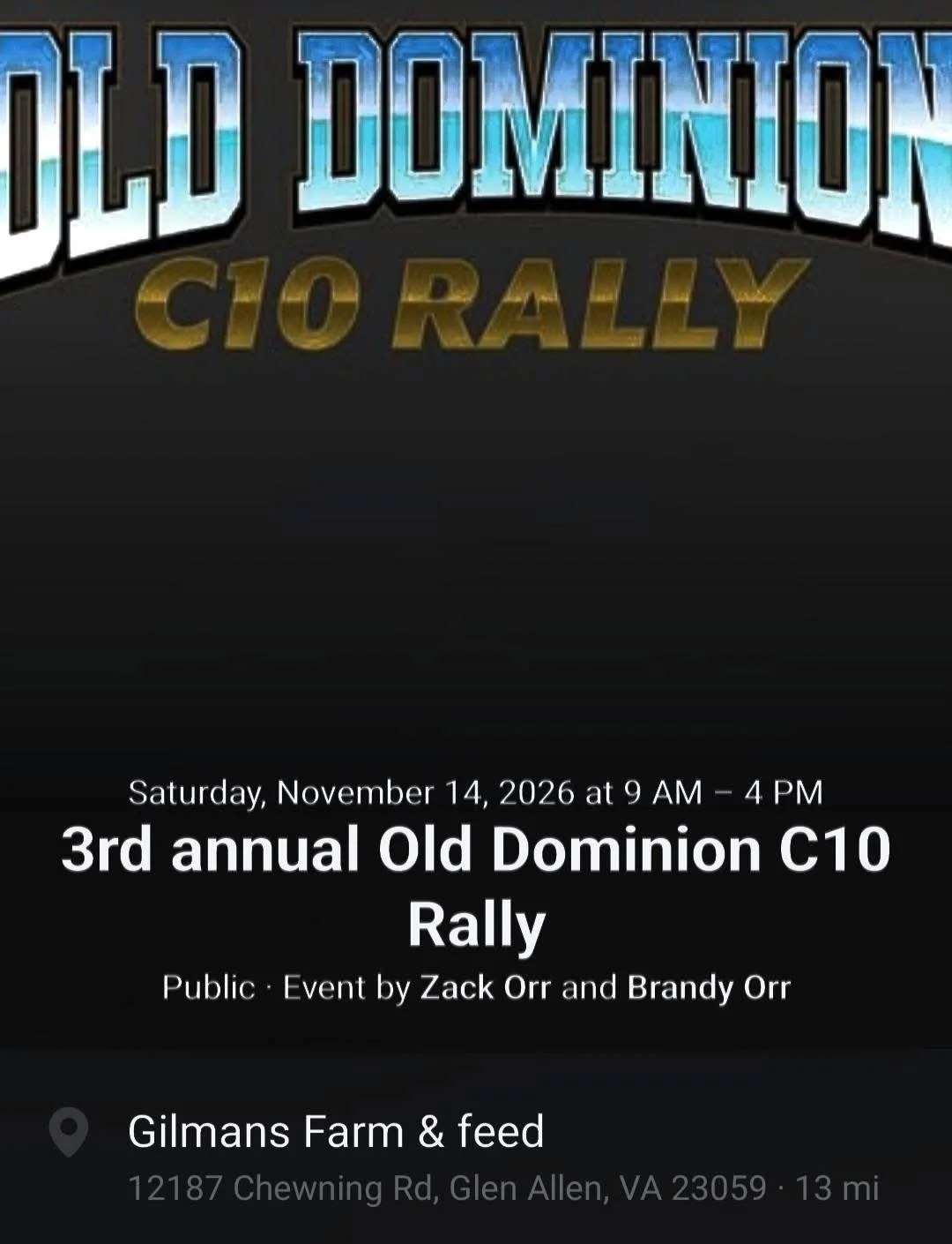 Old Dominion C10 Rally